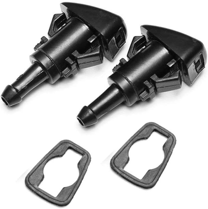 Front Windshield Washer Nozzles Wiper Spray Kit- For: Dodge, Ram, Jeep - Replaces OEM #: 4805742AB, 5116079AA - Image 1