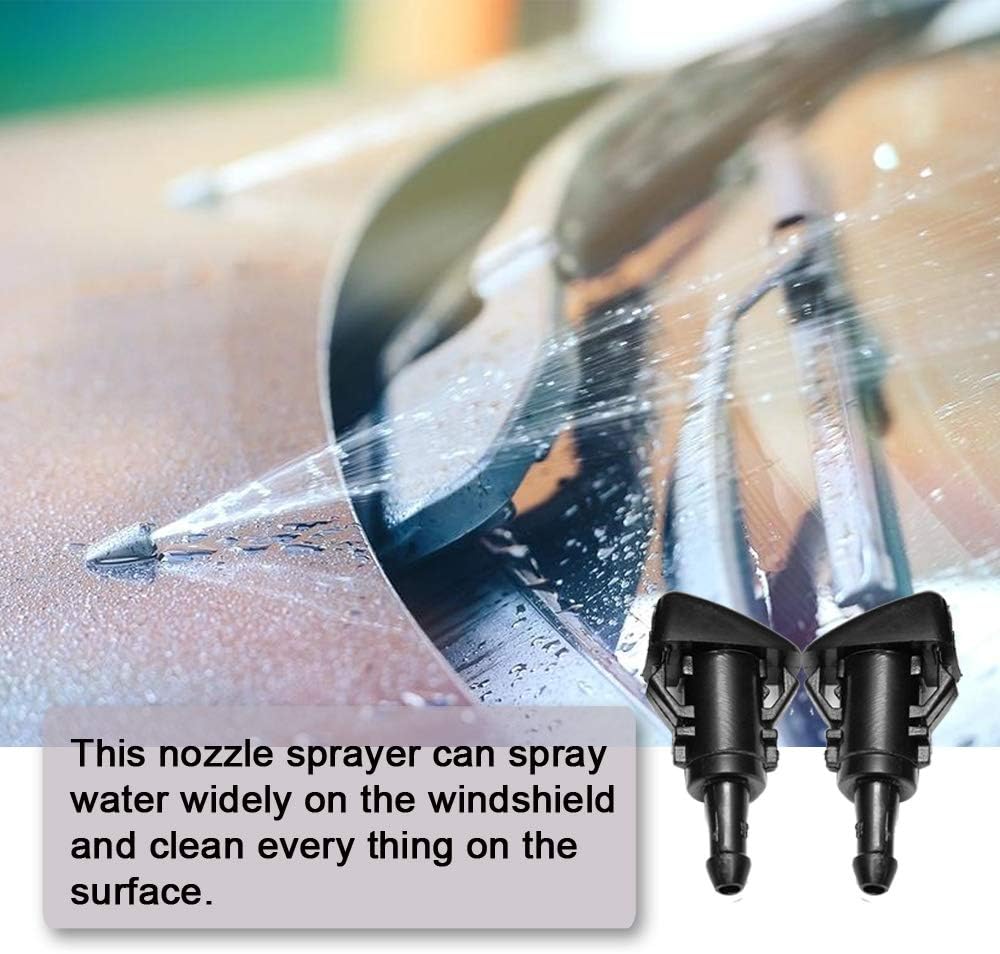 Front Windshield Washer Nozzles Wiper Spray Kit- For: Dodge, Ram, Jeep - Replaces OEM #: 4805742AB, 5116079AA - Image 4