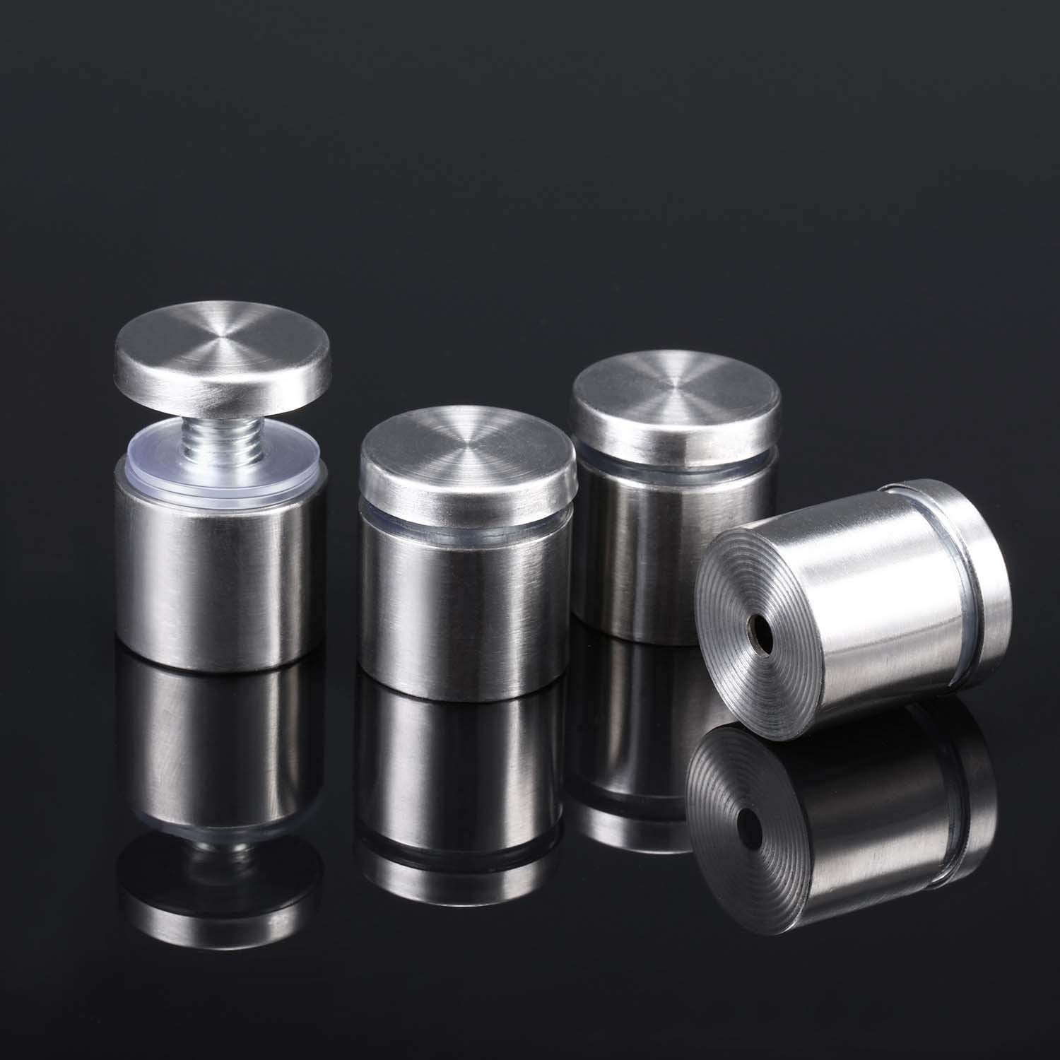 8 Pcs Sign Standoff Screws Advertising Screws Stainless Steel Wall Standoff Mounts Glass Acrylic Nail (1 x 1 Inch) - Image 3