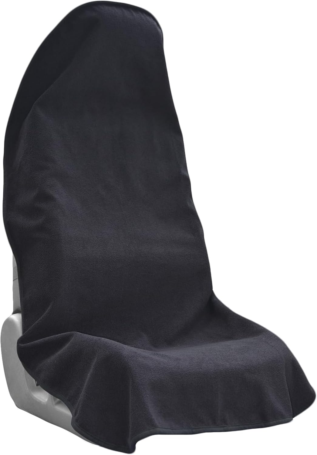 Car Seat Covers Universal Car Protective Front Seat Covers Washable Non-Slip Seat Protectors for Gym Workouts,Waterproof and Sweatproof Towel Seat Covers for Cars,Trucks, Jeeps (Black) - Image 1