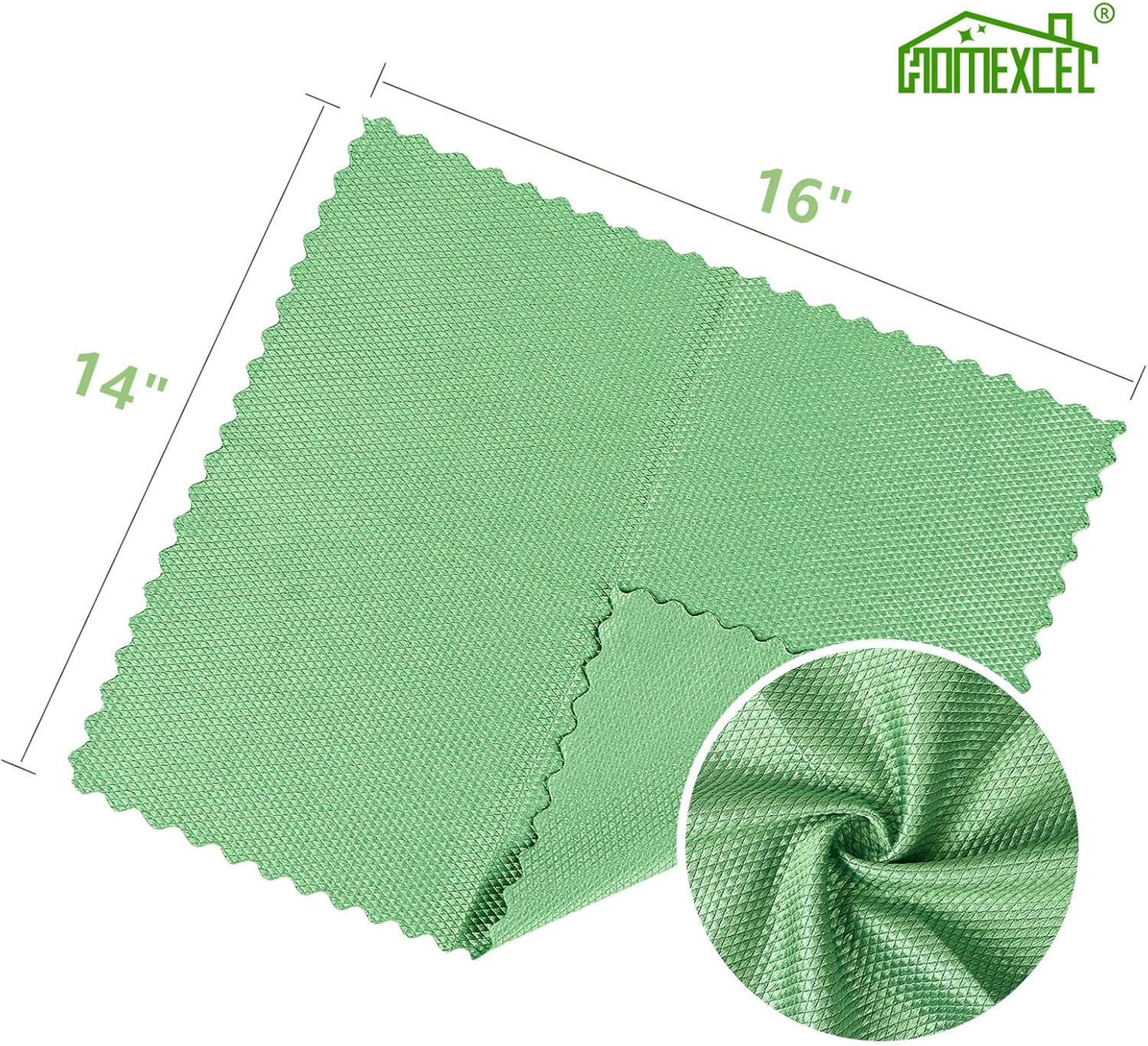 Microfiber Glass Cleaning Cloths-6PK, 16