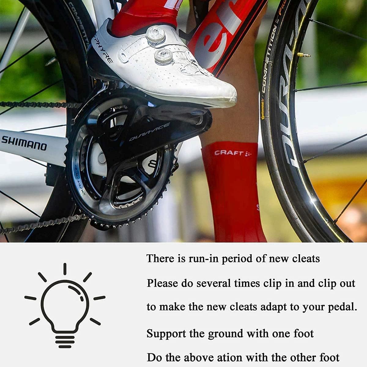 Road Bike Cleats for Shimano SPD-SL Locking Cycling Pedals Cleat for Shimano SH10 SH11 SH12 System Shoes - Image 6