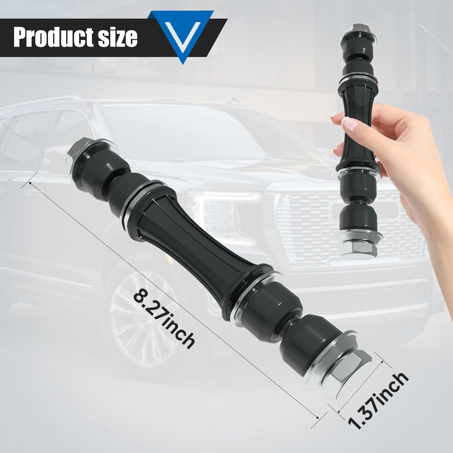 K700432 Sway Bar Links Fit For Escalade,Escalade ESV,Escalade EXT;Avalanche,Silverado 1500,Suburban,Suburban 1500,Tahoe; Sierra,Yukon,Yukon XL,Yukon XL 1500 2007-2016 Front Stabilizer End Link - Image 7