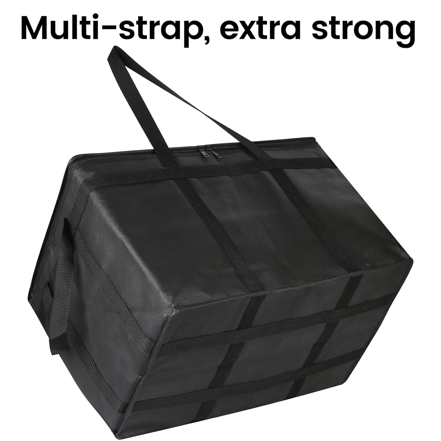 3-Pack Insulated Food Delivery Bag, XXXL Pizza Cooler Bags, Rideshare Delivery Bag, Thermal Cold/Hot Styrofoam Carrier for Catering/Shopping/Travel/Car, Warmer/Frozen - Image 7