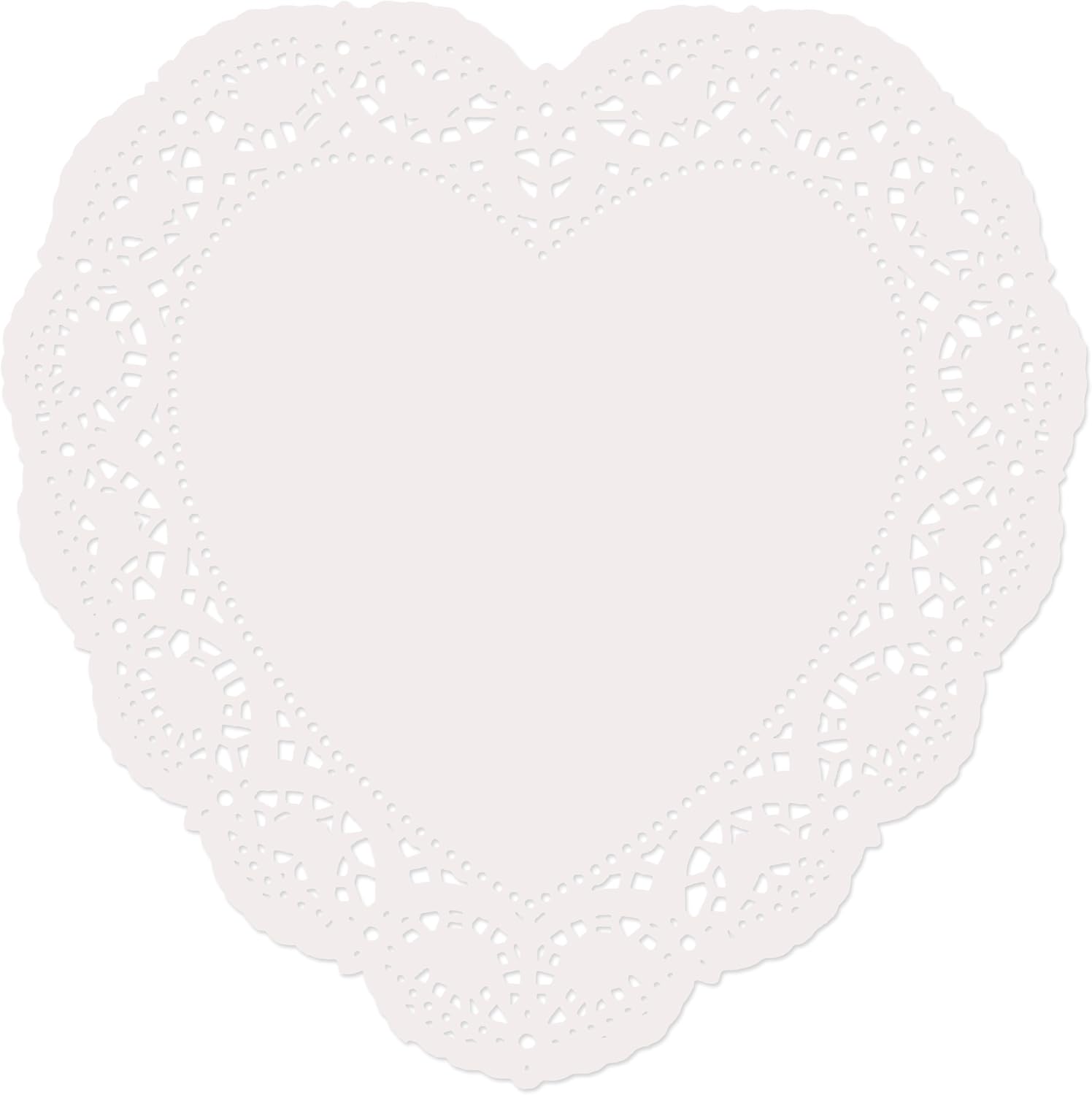 96 Count Heart Doilies 10
