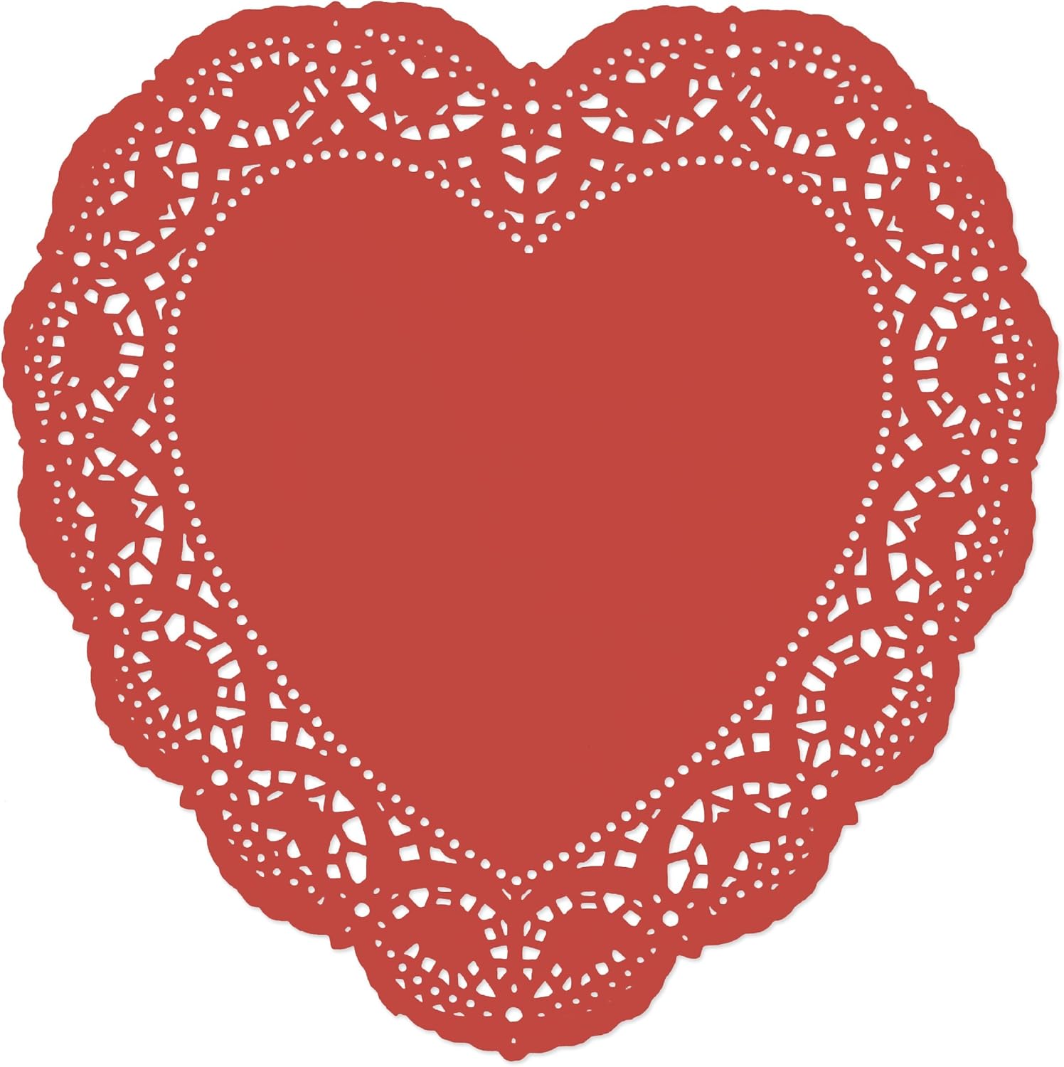 96 Count Heart Doilies 10