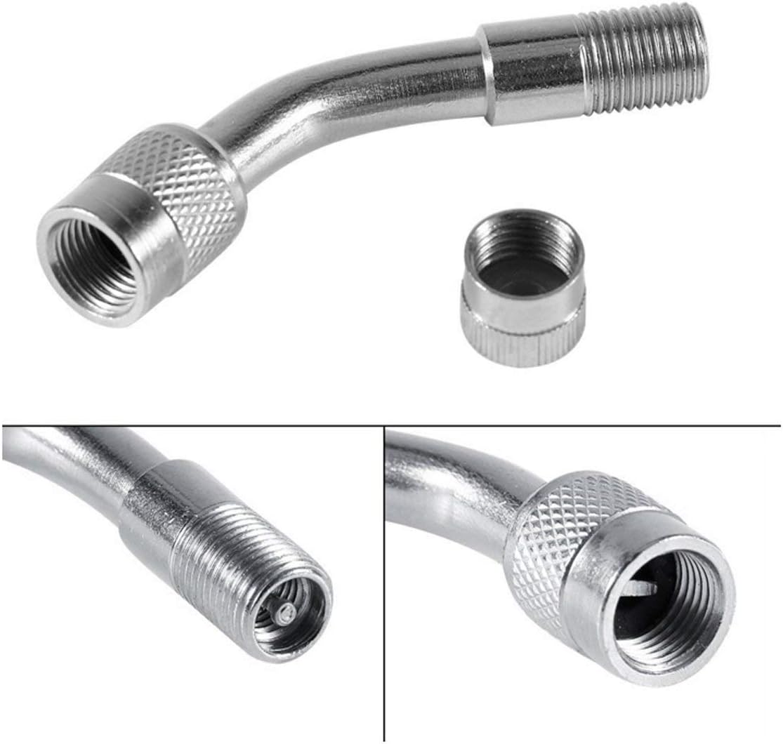 6 PCS 45 Degree 90 Degree 135 Degree Metal Valve Stem Extenders, Universal Valve Stem Extensions Compatible for Dual Wheels Passenger Cars, Stroller, RV, Motorcycles, Bicycles, Trailers - Image 6