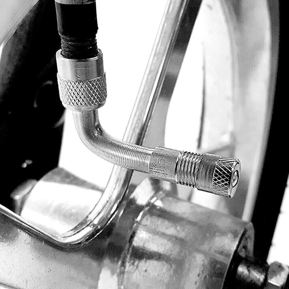 6 PCS 45 Degree 90 Degree 135 Degree Metal Valve Stem Extenders, Universal Valve Stem Extensions Compatible for Dual Wheels Passenger Cars, Stroller, RV, Motorcycles, Bicycles, Trailers - Image 7