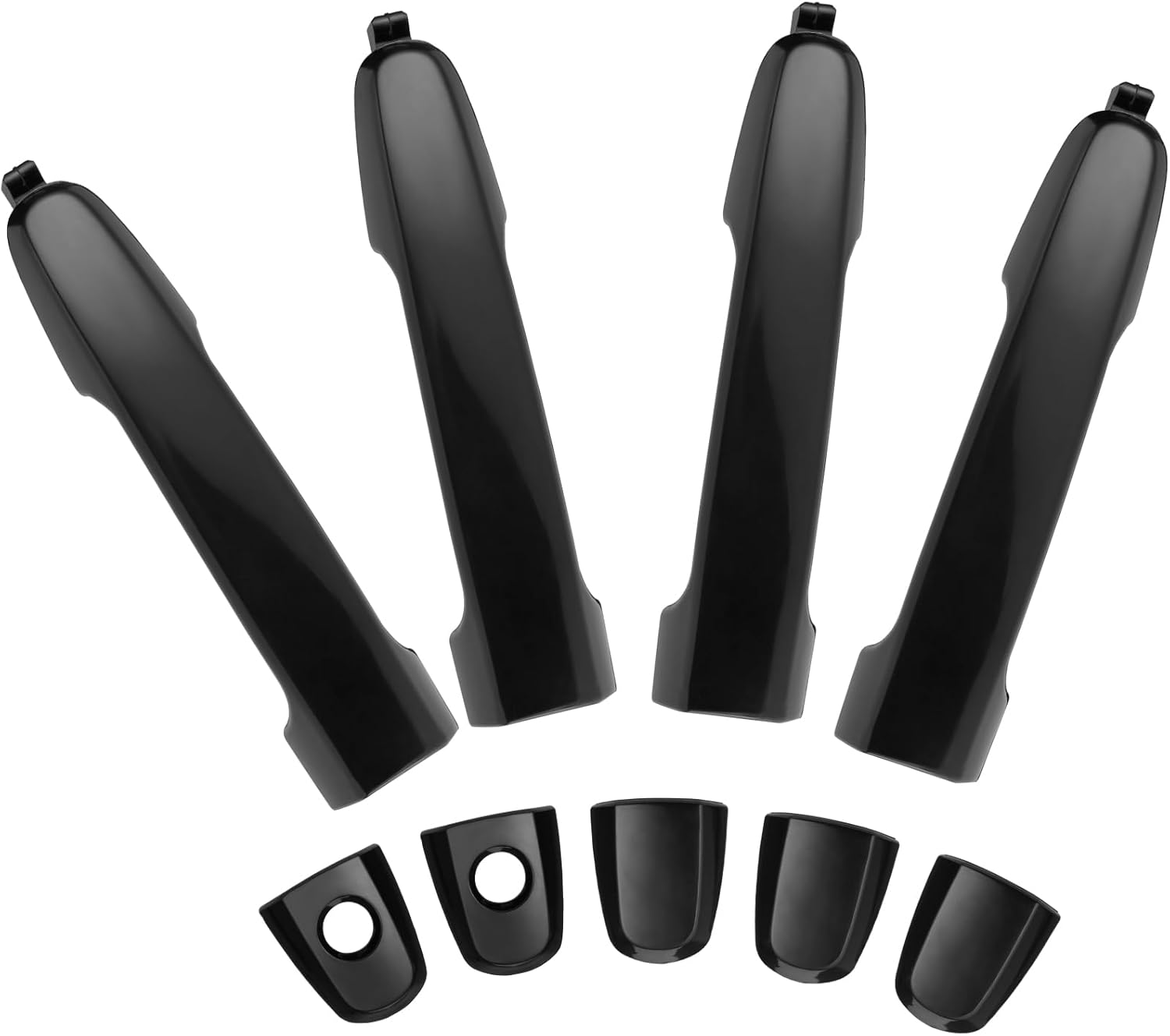 4Pcs Exterior Door Handles for Toyota Camry 2002-2006, Corolla Matrix 2003-2013, RAV4 2001-2012, Prius 04-09, Pontiac Vibe 2003-2010, Front & Rear Driver & Passenger Side Replaces# 81309 92894 - Image 1