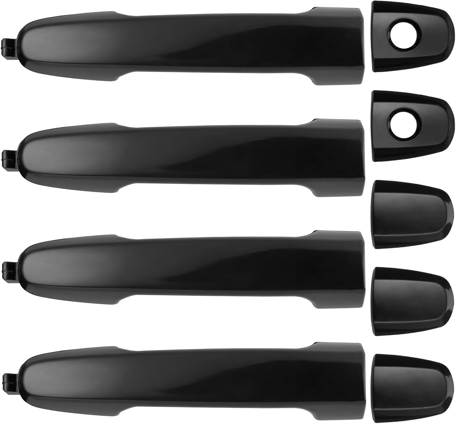 4Pcs Exterior Door Handles for Toyota Camry 2002-2006, Corolla Matrix 2003-2013, RAV4 2001-2012, Prius 04-09, Pontiac Vibe 2003-2010, Front & Rear Driver & Passenger Side Replaces# 81309 92894 - Image 4