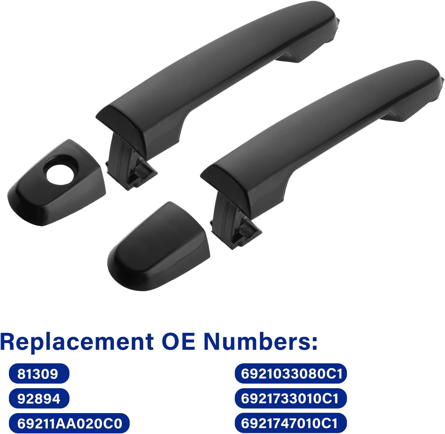 4Pcs Exterior Door Handles for Toyota Camry 2002-2006, Corolla Matrix 2003-2013, RAV4 2001-2012, Prius 04-09, Pontiac Vibe 2003-2010, Front & Rear Driver & Passenger Side Replaces# 81309 92894 - Image 6