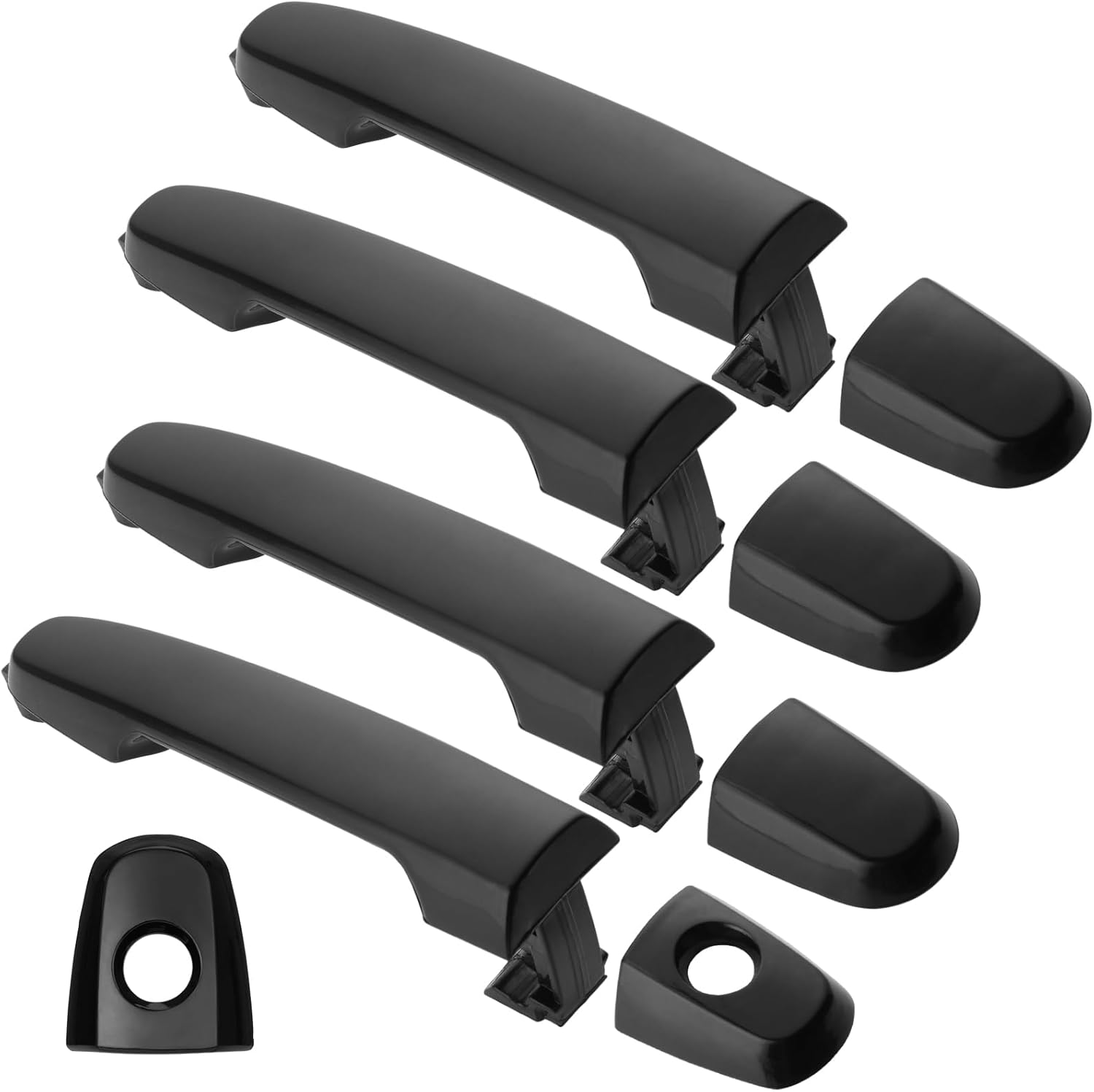 4Pcs Exterior Door Handles for Toyota Camry 2002-2006, Corolla Matrix 2003-2013, RAV4 2001-2012, Prius 04-09, Pontiac Vibe 2003-2010, Front & Rear Driver & Passenger Side Replaces# 81309 92894 - Image 7
