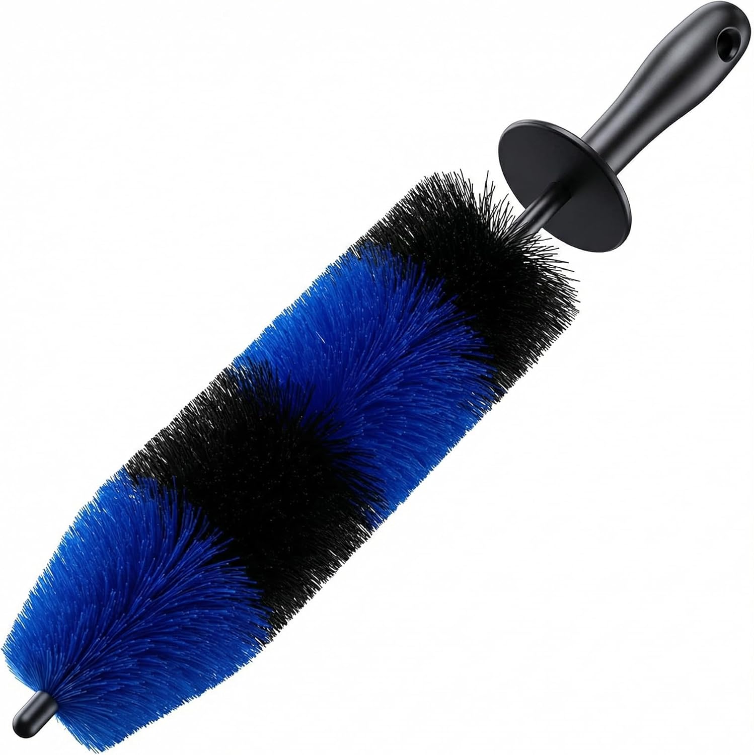 Master Wheel & Tire Brush, Easy Reach Wheel and Rim Deng Brush Long Soft Bristle, Car Tire Brush, Wheel Scrub Brush, Multipurpose use for Wheels Rims Exhaust Tips Motorcycles (Blue) - Image 1