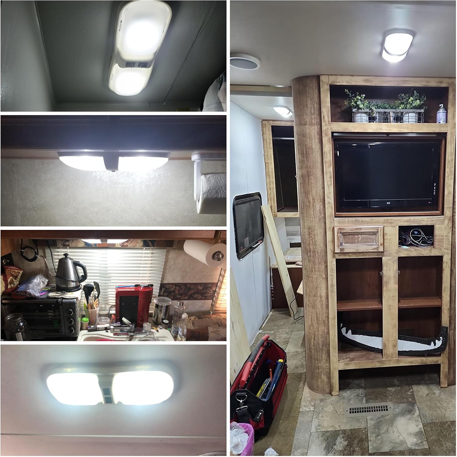 Bright T10 921 922 912 Led Bulbs for 12V RV Tralier Interior Ceiling Dome Light, Cool White 6000k, 194 168 LED Replacement Camper Boat Trunk Map License Backup Reverse Width Lamp Landscape Lights,5Pcs - Image 2