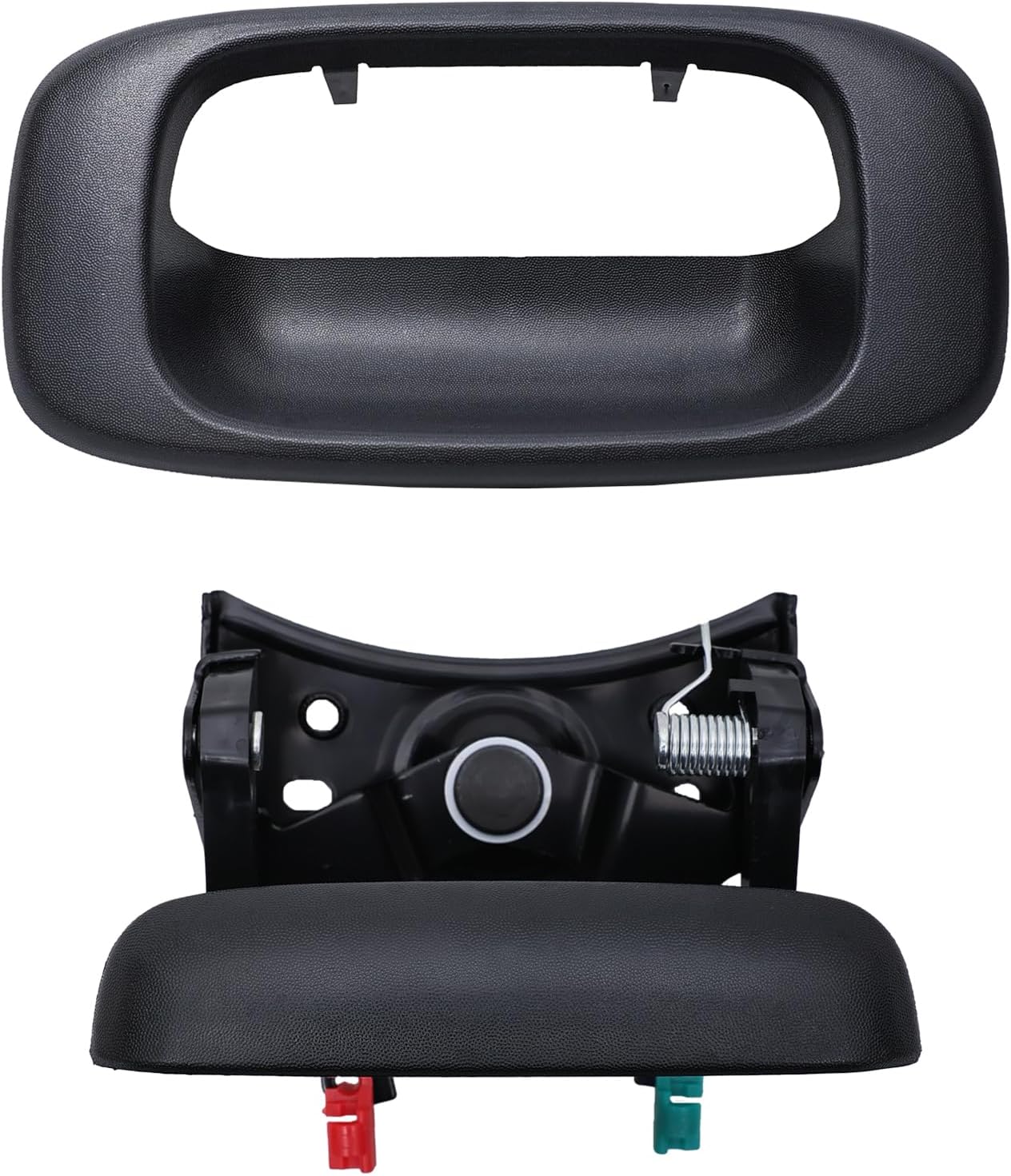 Premium Tailgate Handle Latch and Bezel Trim with Rod Clips, Fits for 1999-2007 Chevy Silverado GMC Sierra 1500 2500 3500, Replaces# 15997911, 15228539, 15228540, 15228541 - Image 5
