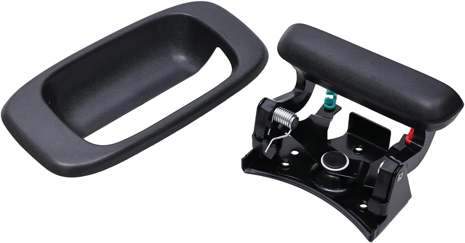 Premium Tailgate Handle Latch and Bezel Trim with Rod Clips, Fits for 1999-2007 Chevy Silverado GMC Sierra 1500 2500 3500, Replaces# 15997911, 15228539, 15228540, 15228541 - Image 6