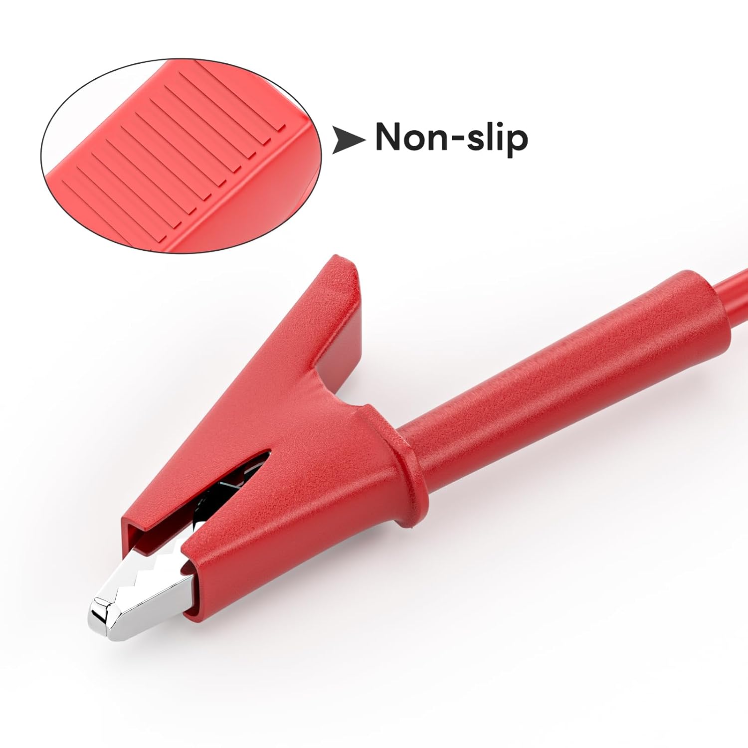 5PCS Alligator Clips Test Leads Dual Ended Crocodile Wire Cable with Insulators Clips Test Flexible Copper Cable for Electrical Testing 3.3ft/1m - Image 5