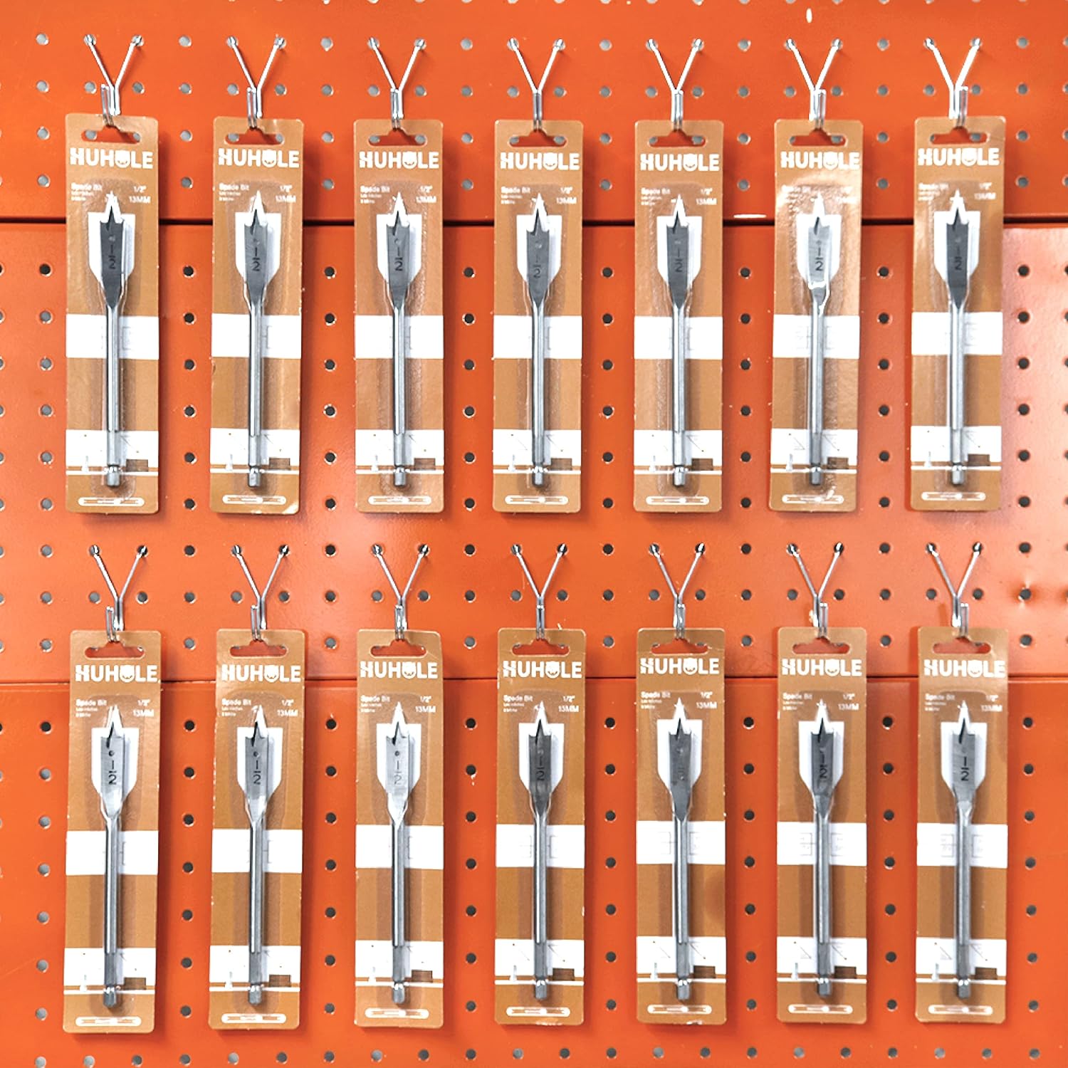 80 Pack Pegboard Hooks J-Hook – 1 Inch Silver J Hooks for Pegboard – Heavy Duty Peg Board Hooks for Hanging Jewelry, Keys, Retail Items & Small Tools – Fits 1/8” & 3/16” Pegboards - Image 6
