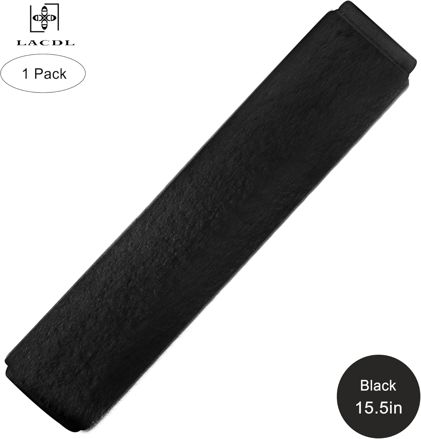 Extra Long Seatbelt Cover Super Soft Furry for Adults Kids Women & Men, Thick Plush Full Car Seat Belt Strap Cushion, Fluffy Shoulder Pad Protector, Auto Interior Accessories, 1pc, Black, 15.5in - Image 7
