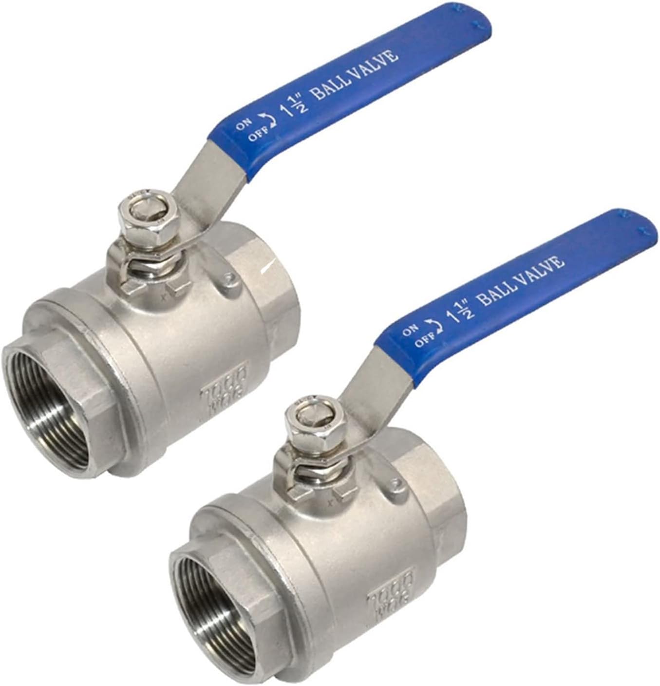 2Pcs 316 Stainless Steel 1.5