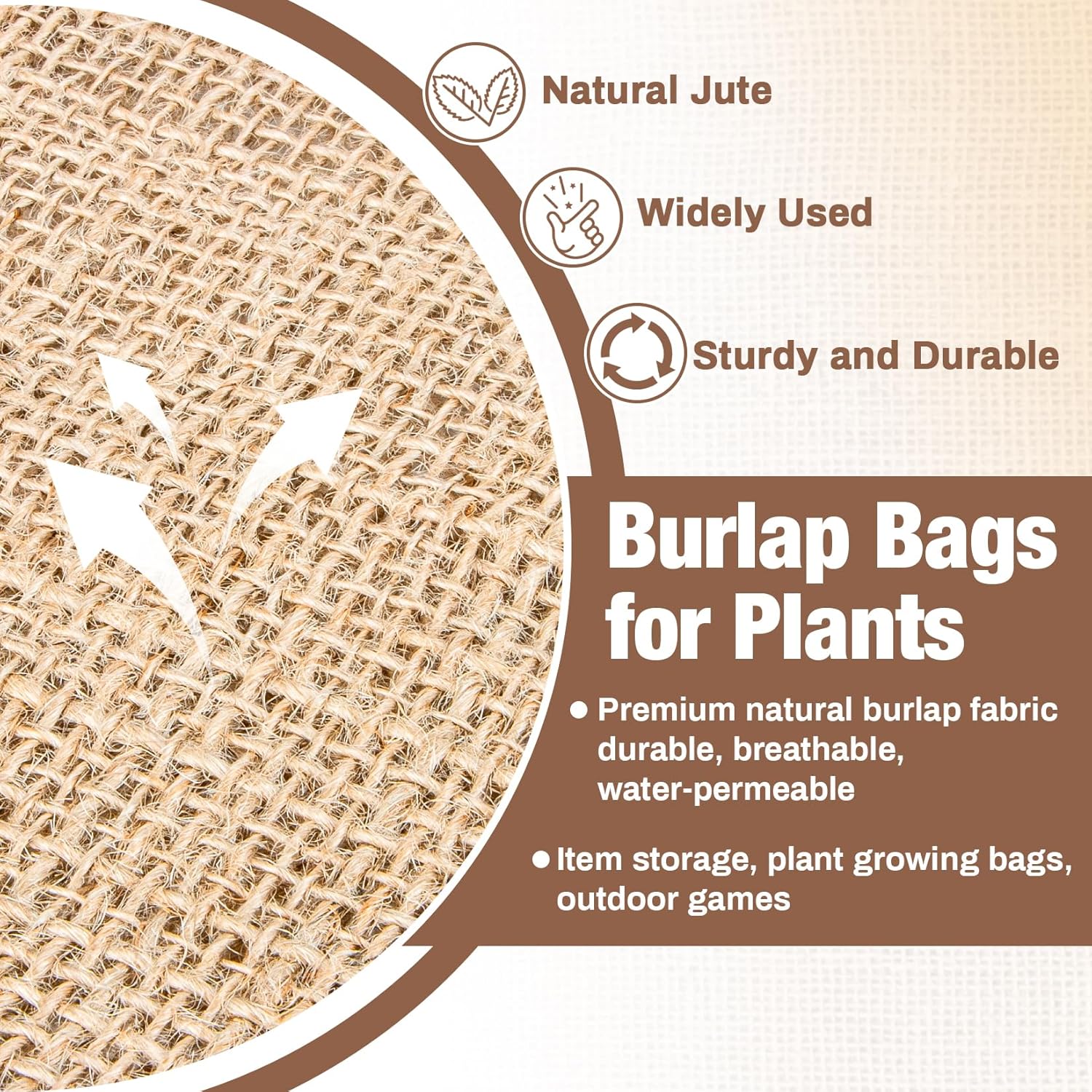 2 PCS Burlap Sack - 19.6