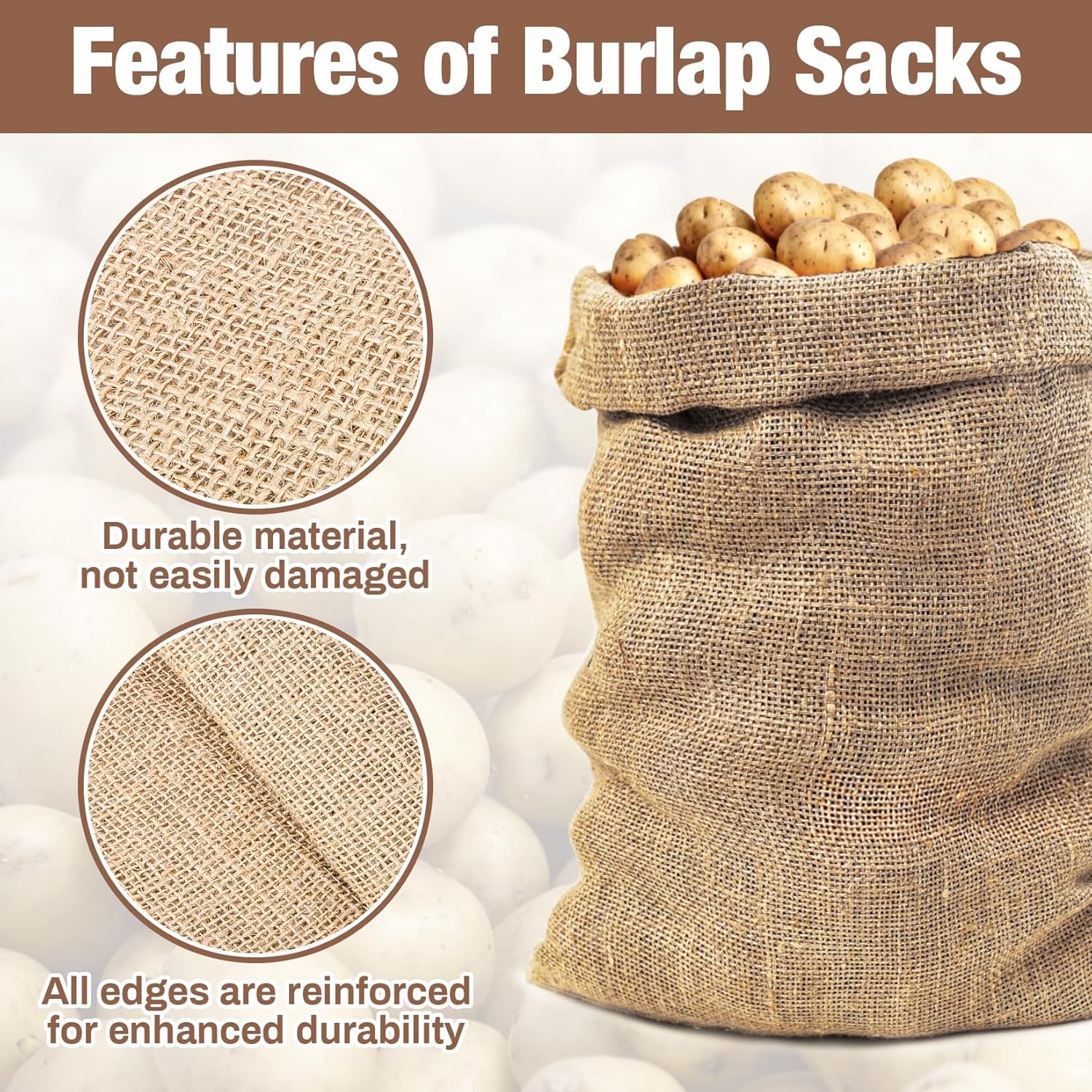 2 PCS Burlap Sack - 19.6