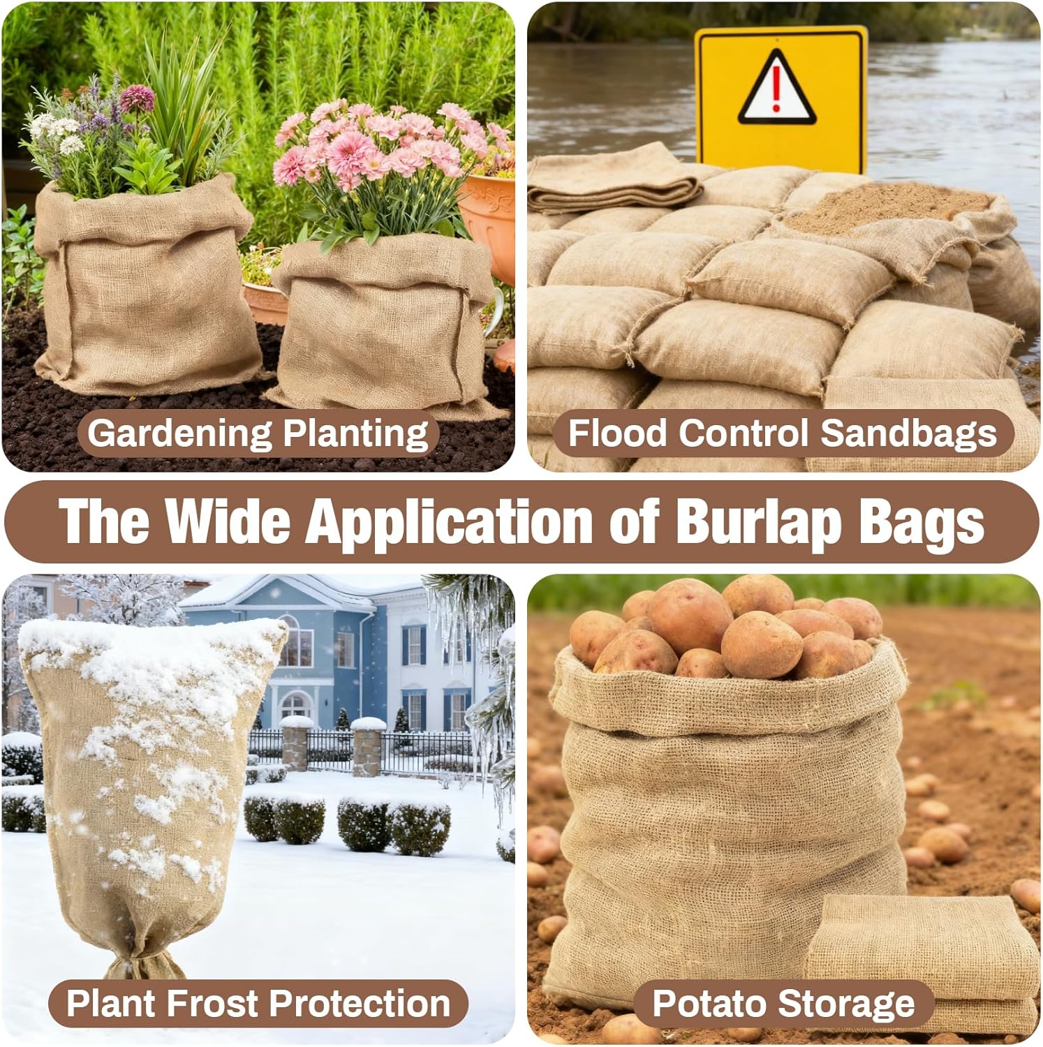 2 PCS Burlap Sack - 19.6
