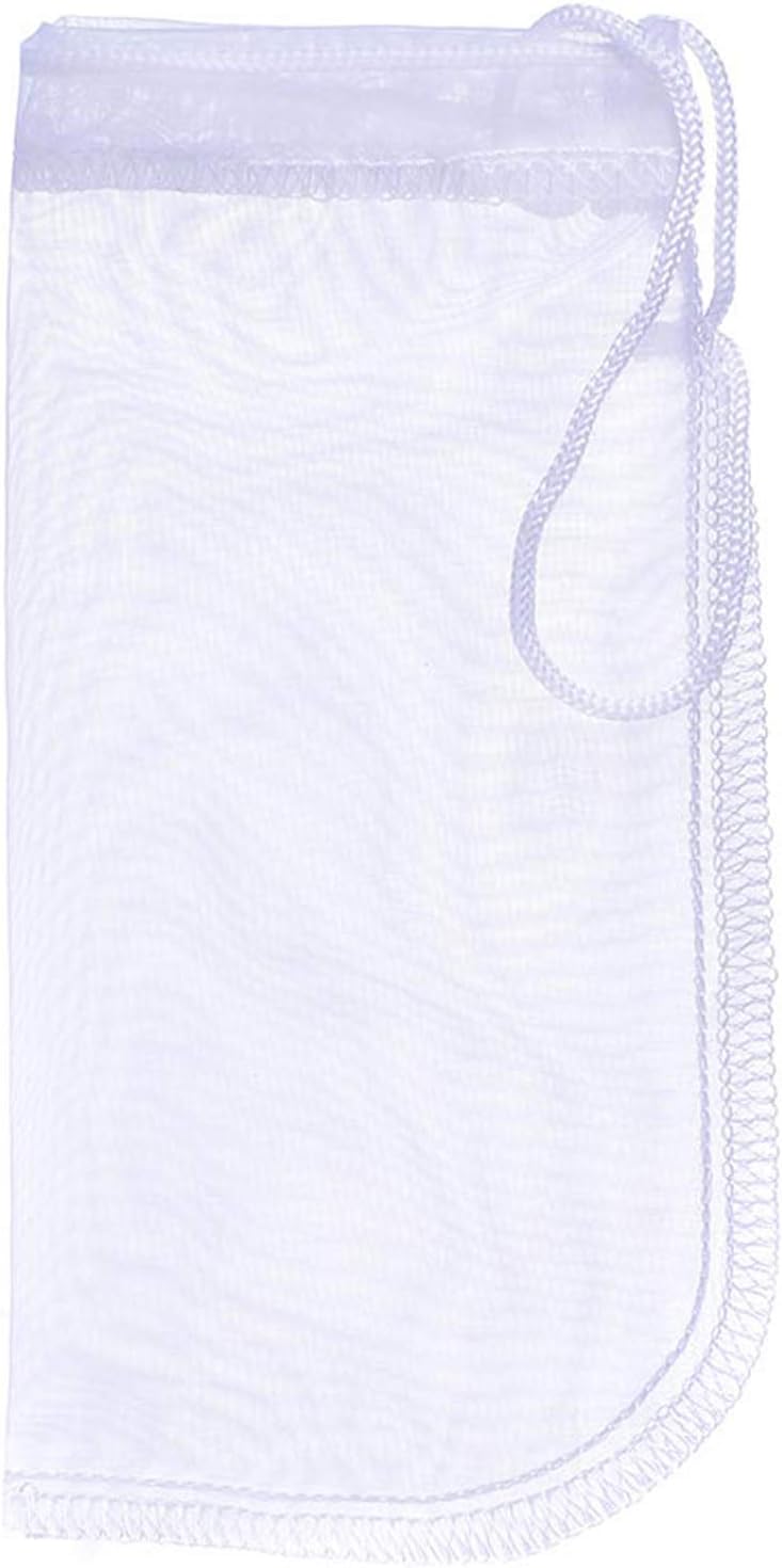 Media Filter Bag Aquarium Extra Fine,Reusable 180 Micron Drawstring Mesh Filter Bags for Very Fine Resins Filter (7.5