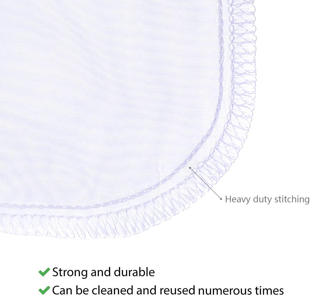 Media Filter Bag Aquarium Extra Fine,Reusable 180 Micron Drawstring Mesh Filter Bags for Very Fine Resins Filter (7.5