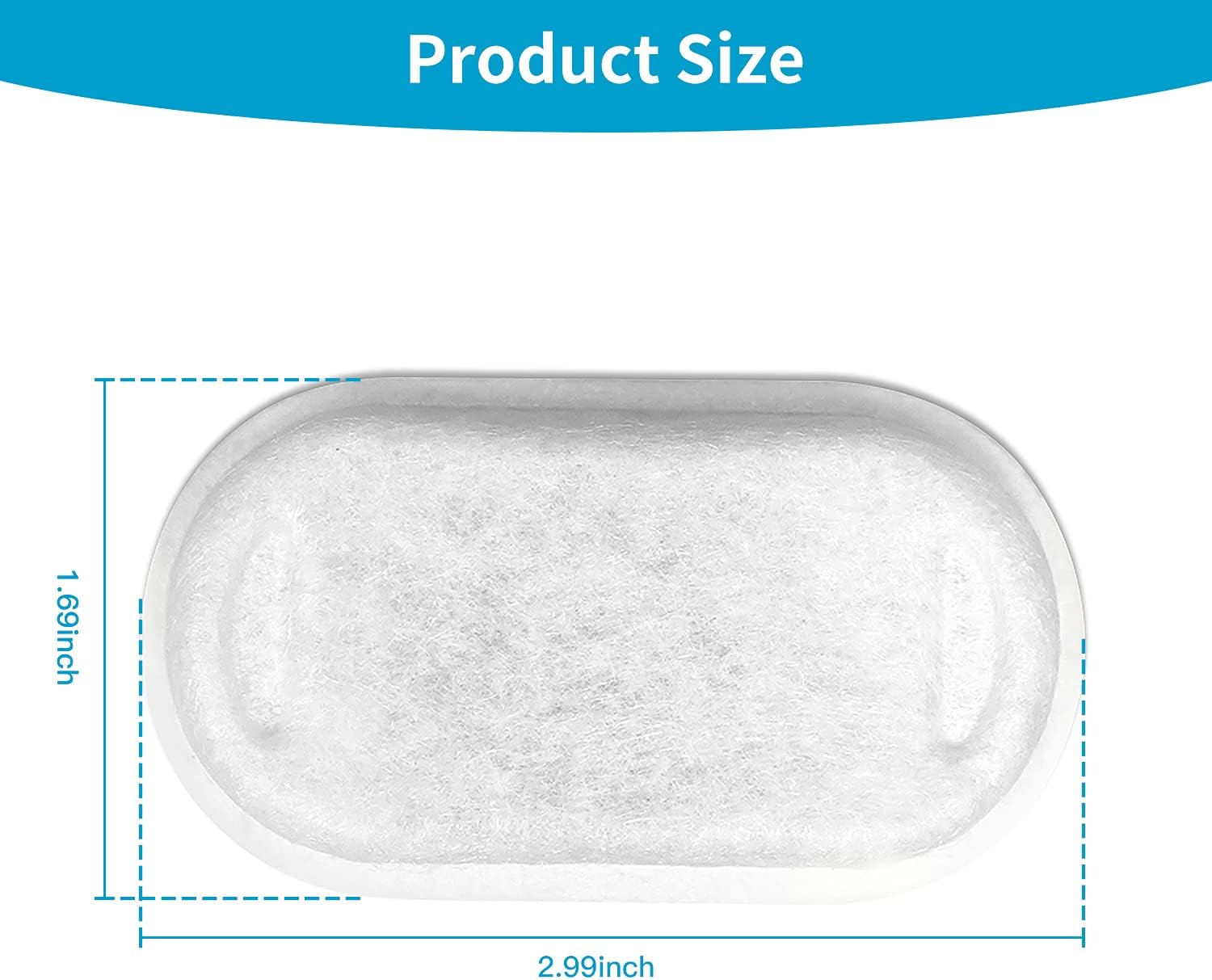 16 Pack Replacement Filters for Cat/Dog Water Fountain - Stainless Steel, 67oz/2L Adjustable Water Flow, Super Quiet - Image 7
