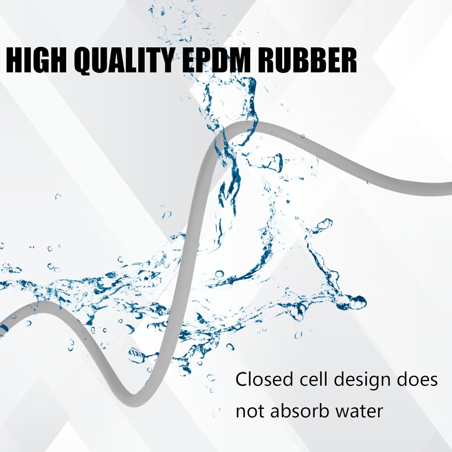 Backer Rod 1/4 Inch, EPDM Rubber Foam Caulk Saver 16.4' Grey Weather Strip Seal for Concrete Joints, Wall Cracks, Driveway and Joint Fillers. - Image 3