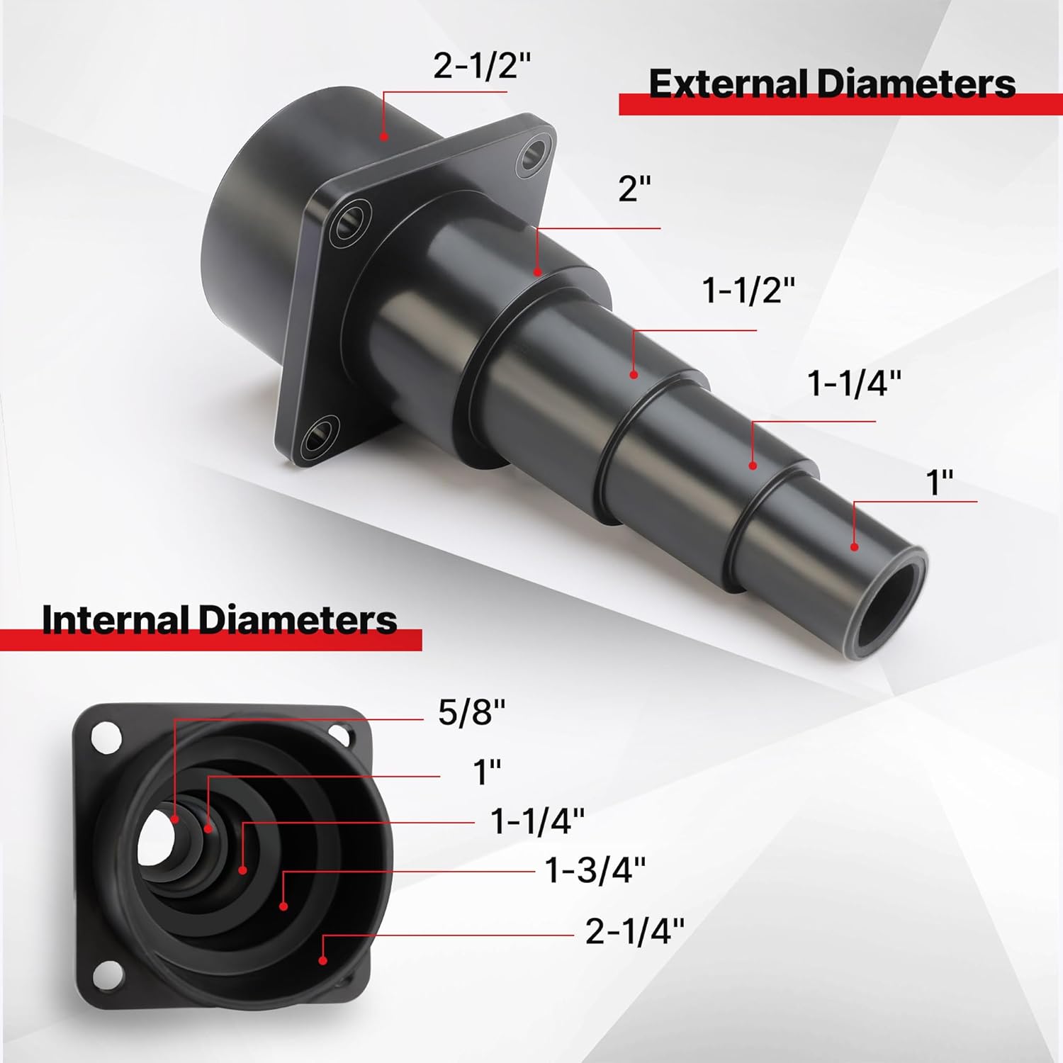 Shop Vac 90687 Universal Tool Adapter, 2PCS - Image 2