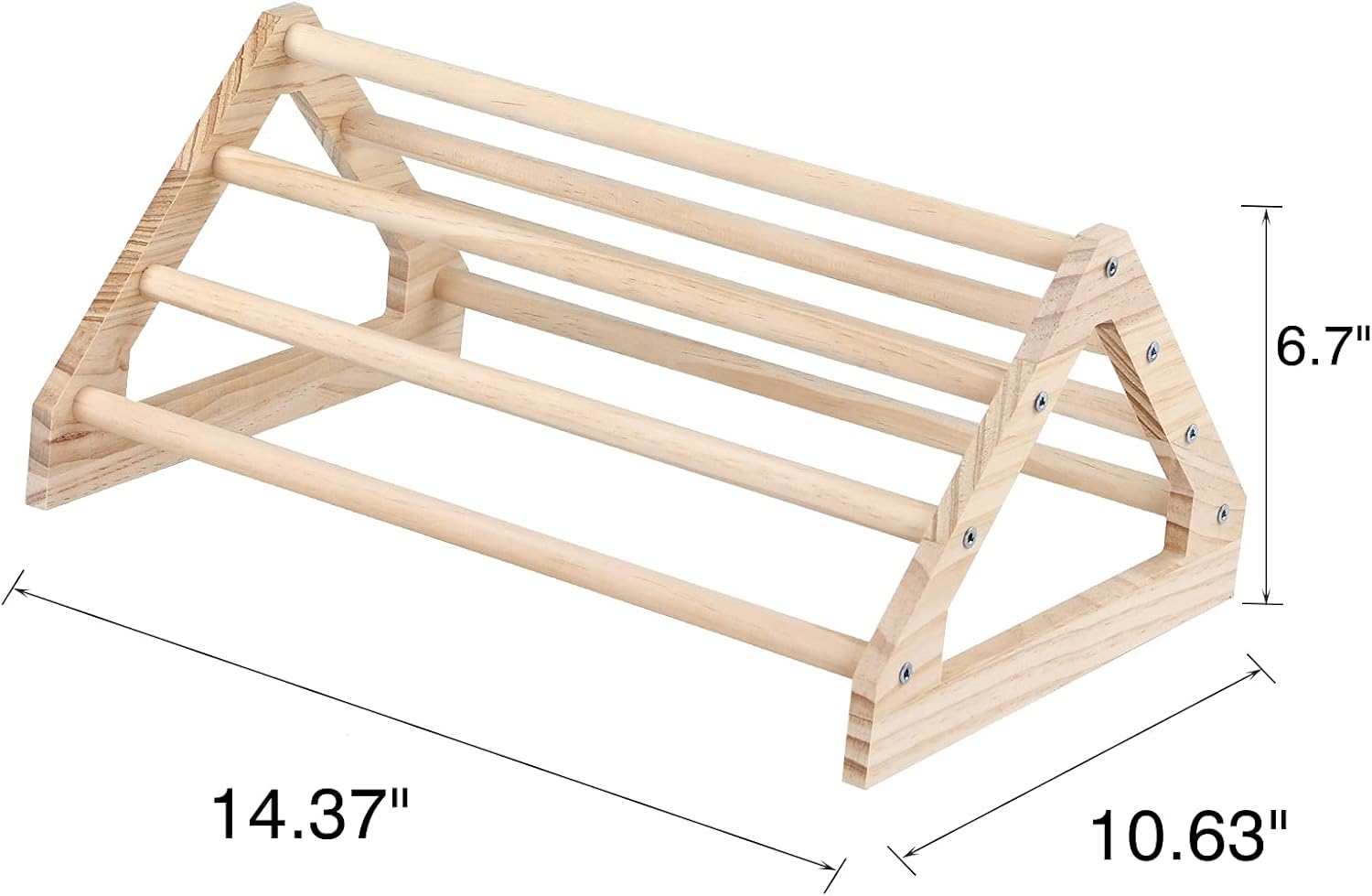 Wooden Chick Perch Stand, Pine Roosting Bar, Jungle Gym Perch Toys for Chicken Coop & Brooder, Bird Perch for Baby Chicks & Parrots (Large) - Image 5