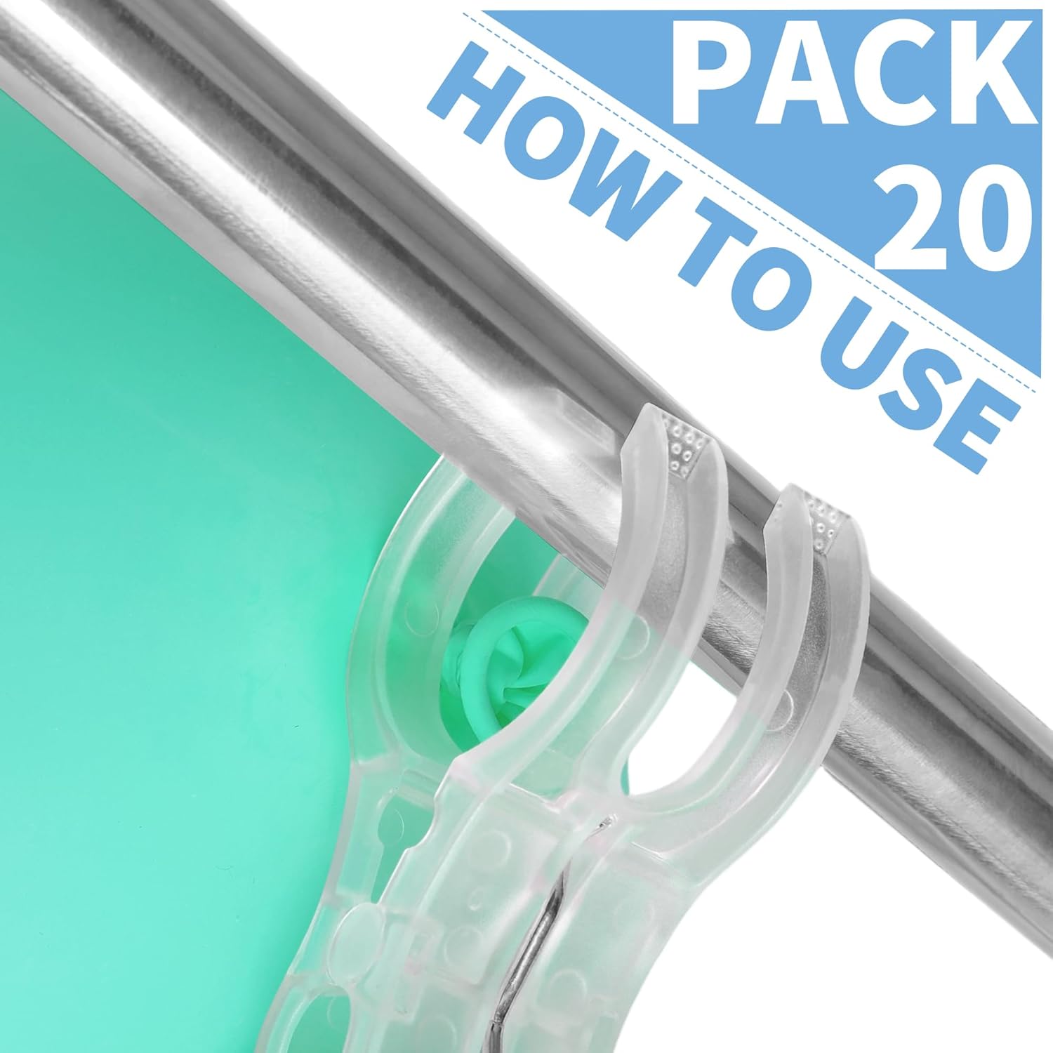 20 Pack Balloon Arch Clips for Backdrop | Plastic Transparent Spring Clamps | 3.5 Inch Heavy Duty Clip for Backdrop Stand | Birthday Wedding Decoration | Photography Studio | Crafts | Clothing - Image 3
