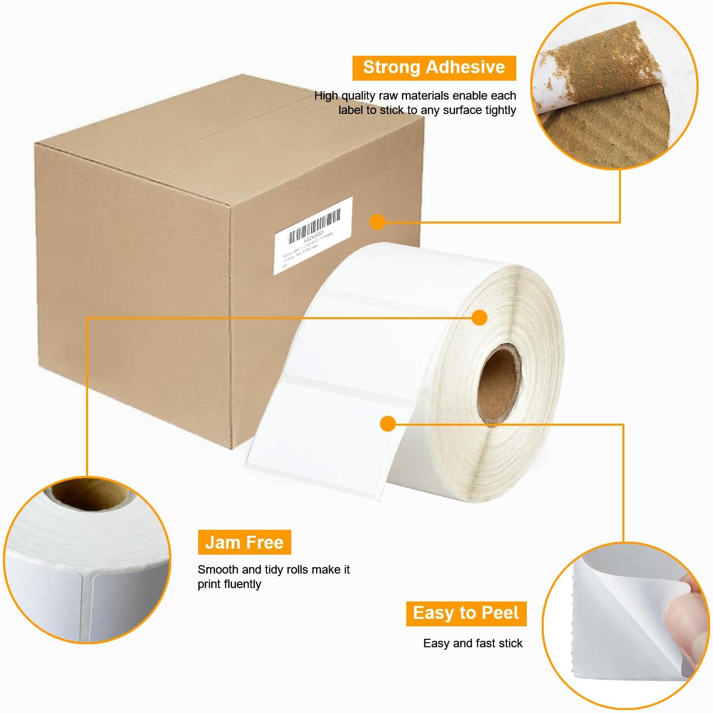 【15600 Labels/12 Rolls】 3-Proof 1