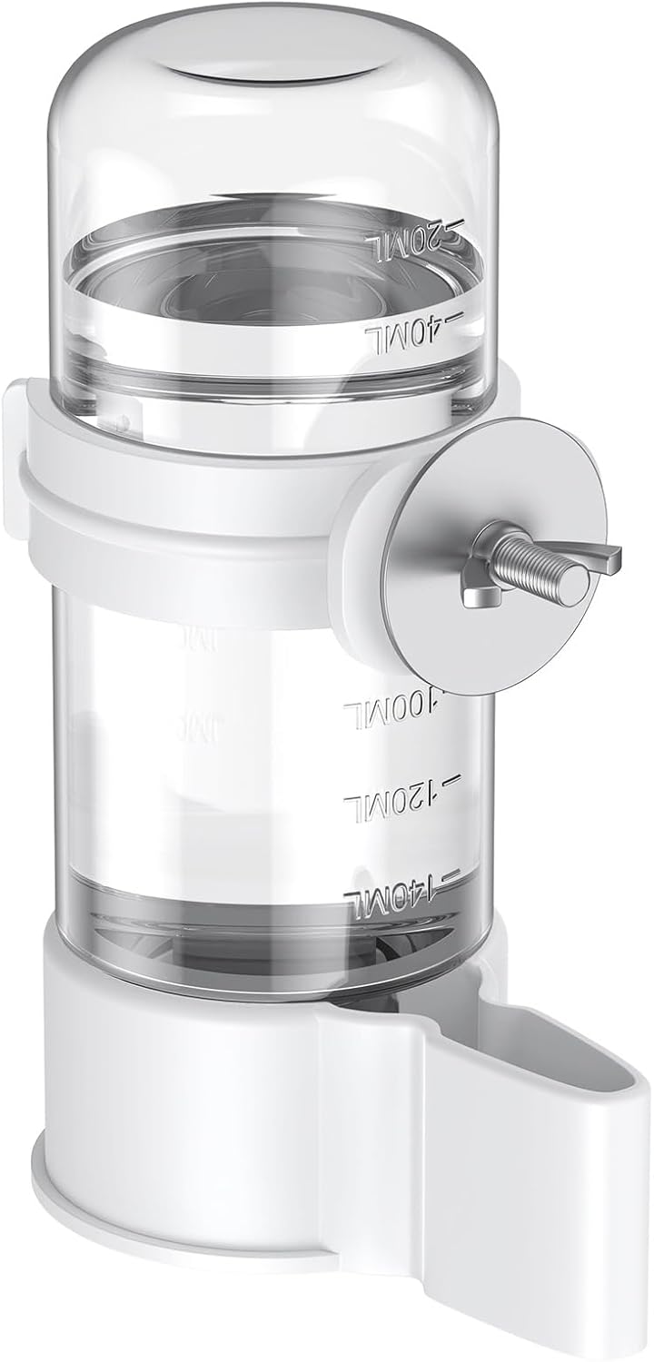 Bird Water Dispenser, Automatic Water Feeder, Plastic Cage Water Dispenser, White Parrot Waterer for Small Parakeet Cockatiel Budgie Lovebirds (Not Fit for Food Feeding) - Image 1