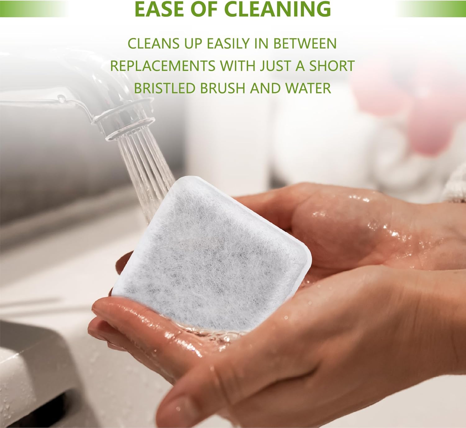 Pet Water Fountain Charcoal Replacement Filters Compatible with Petmate Replendish Mason Gravity Waterers, Automatic Cat Dog Water Bowl Dispenser Filters Replacement(12 Pack) - Image 7