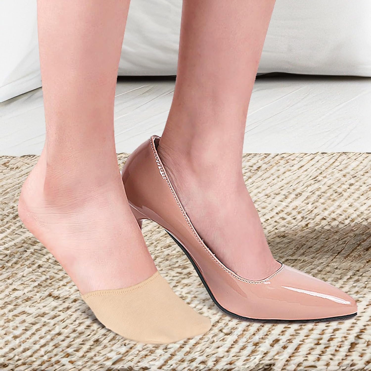Ball of Foot Cushion Socks, Women's Toe Cover with Padding, Toe Topper Socks - Image 3