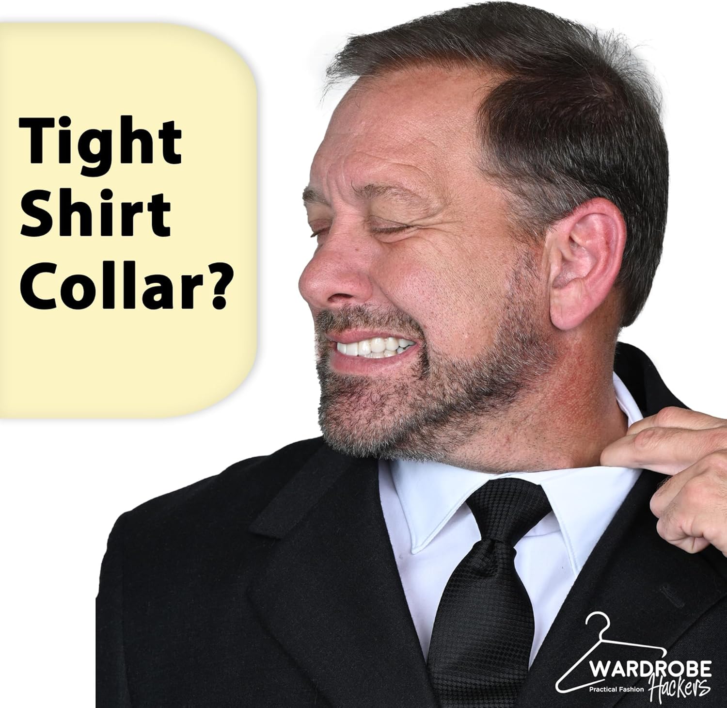 Collar Extenders for Mens Shirts Soft Elastic Expand Tight Neck Relief Dress Shirt Button Extensions - Image 2