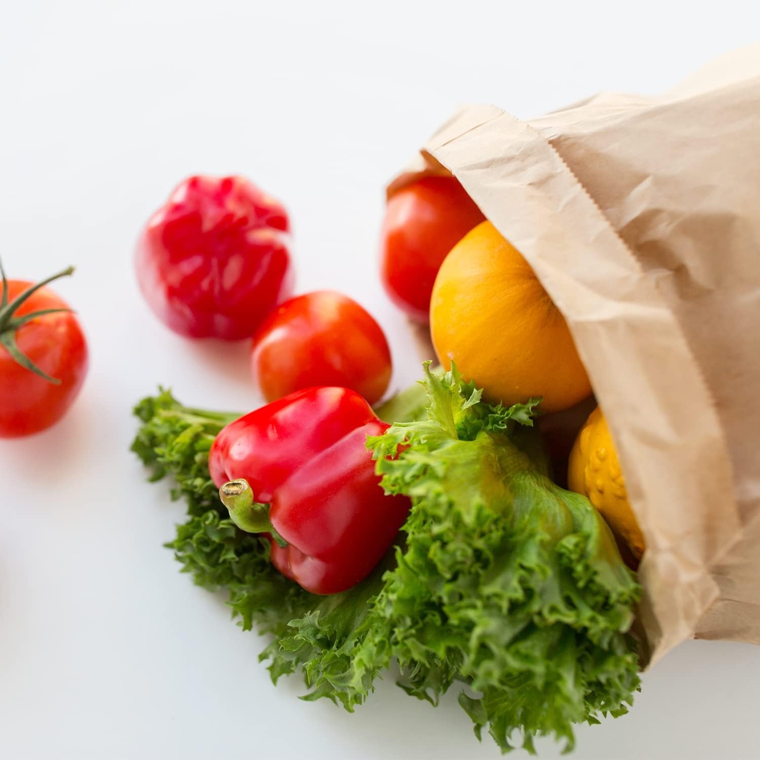 50 Pack 12 Lb Brown Paper Lunch Bags, 12.5