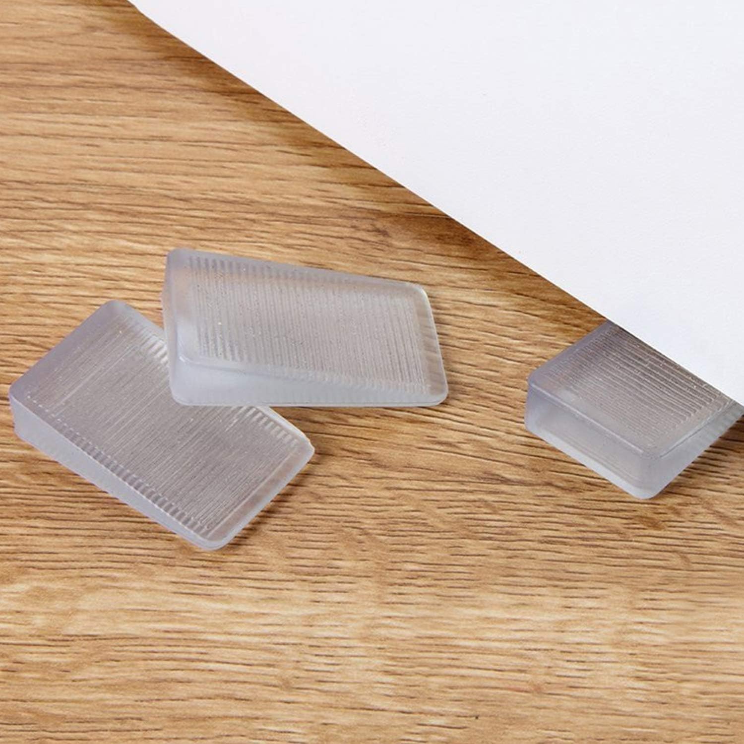 8 Pcs Clear Shims, Shims for Leveling Furniture, Trimmable Hard Wedges Table Shims, Plastic Wedge Toilet Shim, Furniture Leveler Wedges, Rubber Texture, Perfect for Level Uneven Doors, Floors - Image 6