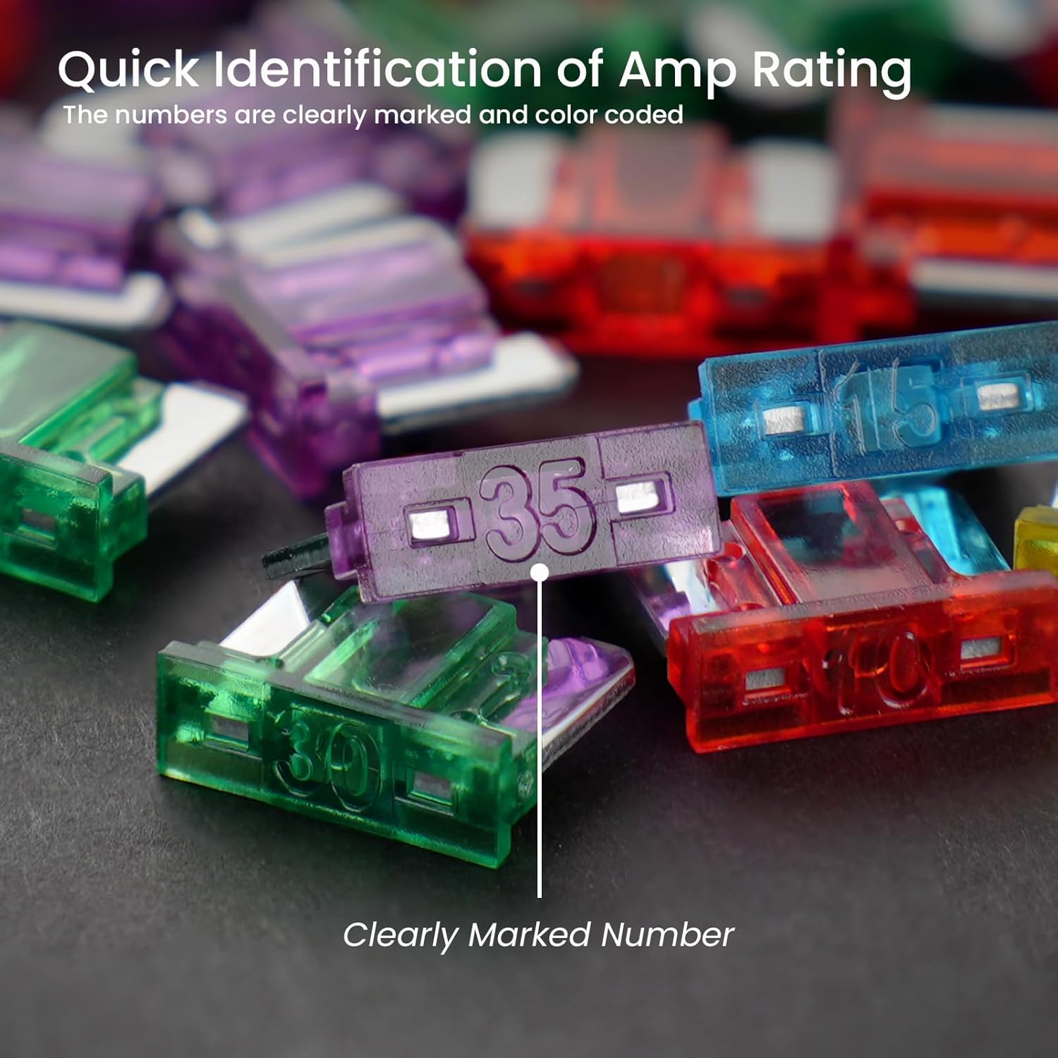 (25Pcs) 10 Amp Low Profile Mini Car Fuses, 10A Automotive Fuse, Blade Fuse for Car/RV/Truck/SUV/Motorcycle/Boat - Image 5
