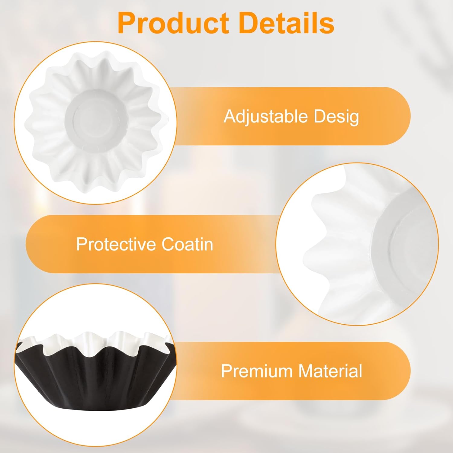 70P Wax Melt Liners, Reusable Wax Warmer Liners for Any Wax Cubes, Leakproof Wax Melt Cups for Scented Candle, Plug in Warmers, Electric Wax Melters and Wax Burner(Black) - Image 3