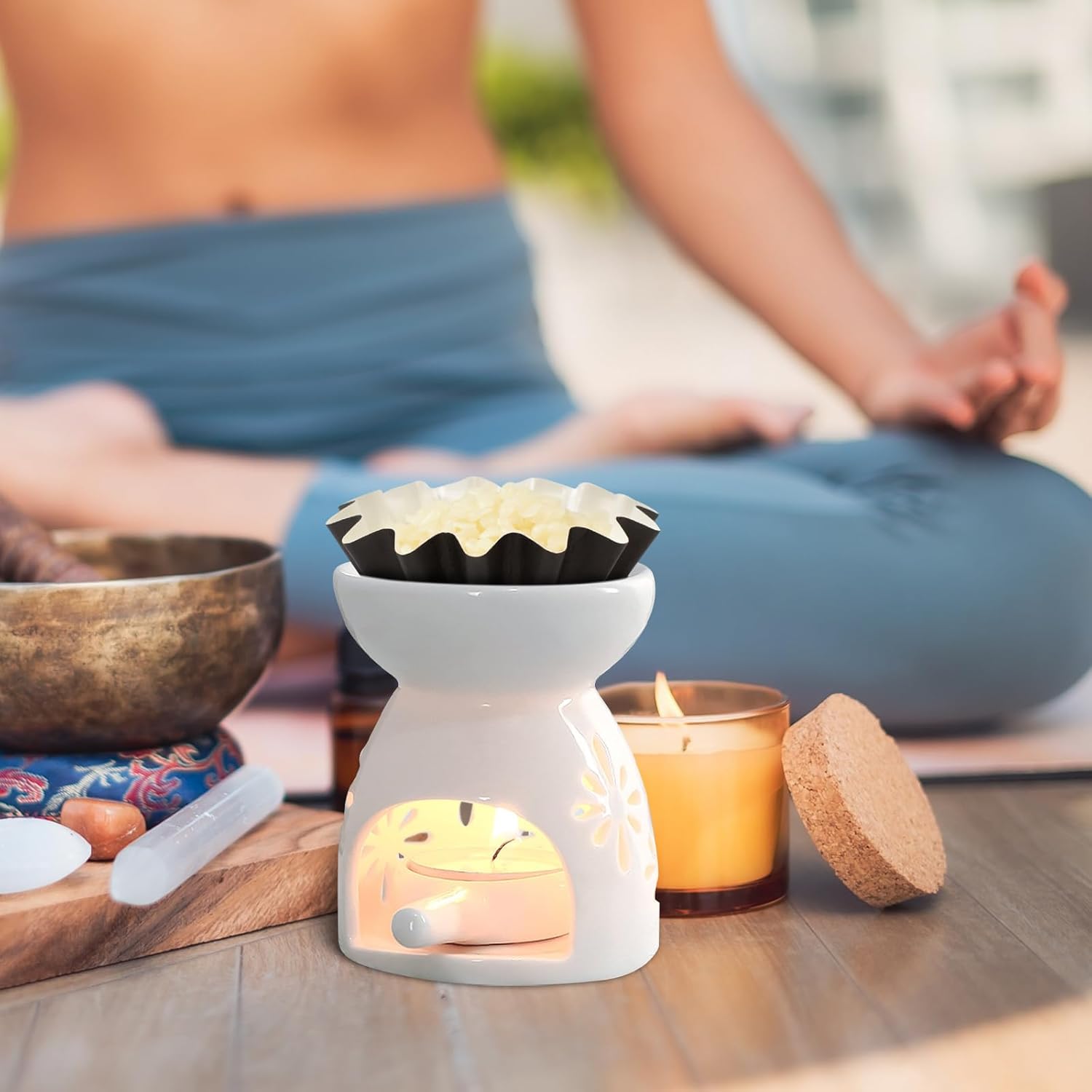 70P Wax Melt Liners, Reusable Wax Warmer Liners for Any Wax Cubes, Leakproof Wax Melt Cups for Scented Candle, Plug in Warmers, Electric Wax Melters and Wax Burner(Black) - Image 6