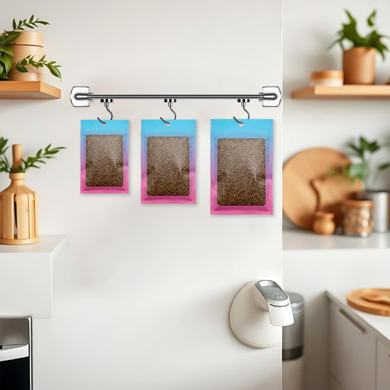 100 Pcs Resealable Mylar Bags, Gradient Color Food Storage Bags, Zip Bag Foil Bags Packaging Pouch for Food Storage, Sample, Small Business (Blue Pink, 4 X 6 Inch) - Image 7