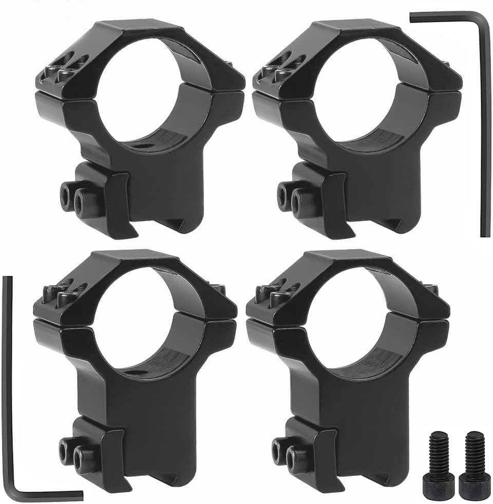 1'' Dovetail Scope Rings, 2 Pack High Profile or Medium Profile 1 Inch Scope Mount Rings for 11mm Dovetail Rails - Image 7