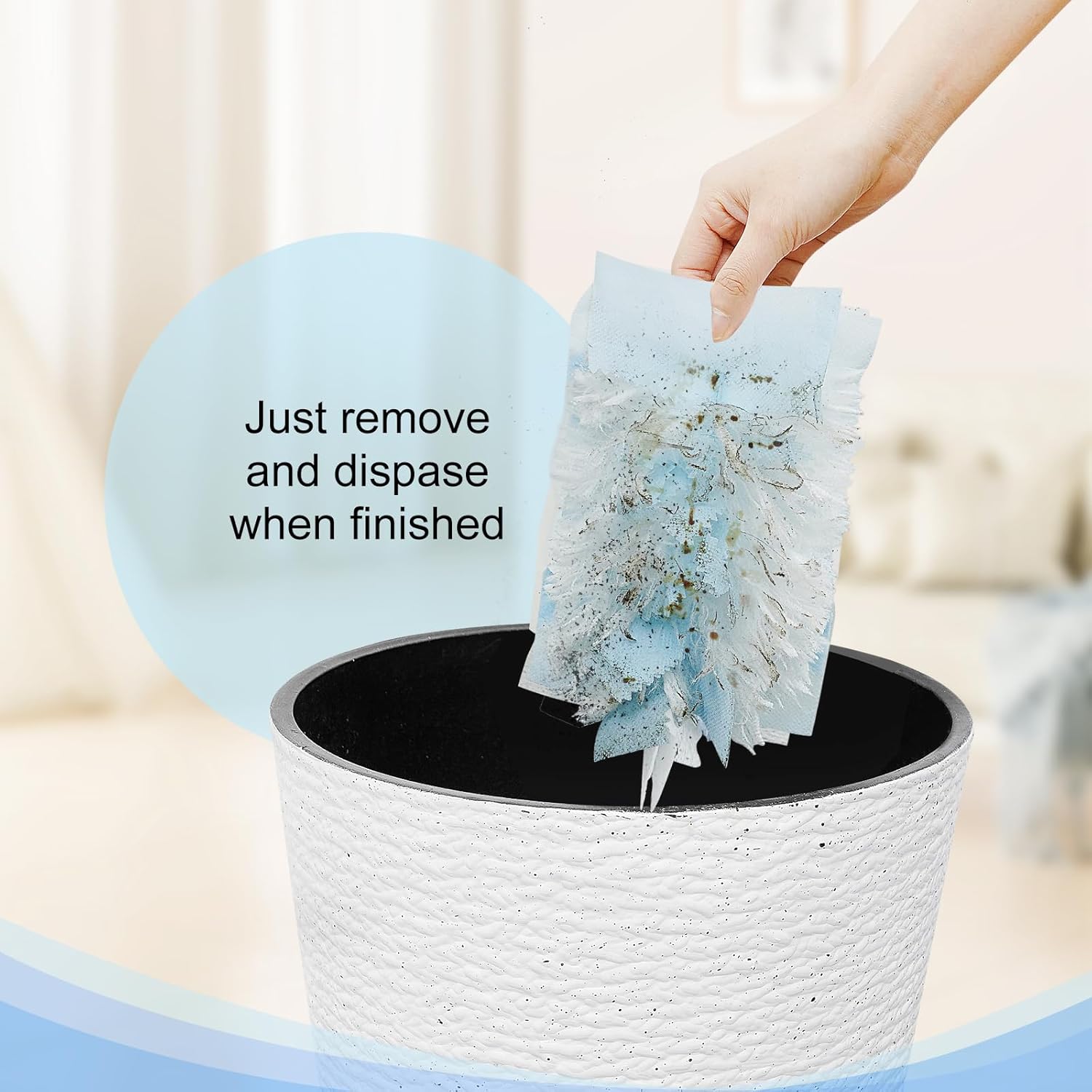 Duster Refill Compatible with Swiffer Hand Duster, Unscented Disposable Heavy Duty Duster Refills, Dusters Refills for Cleaning, Blinds & Ceiling Fan, 20 Count (Handle is Not Included) - Image 4