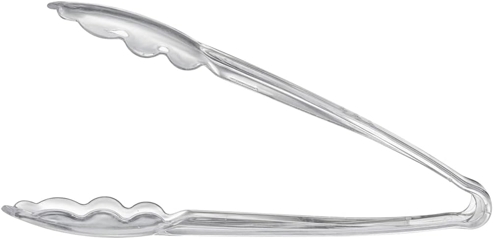 [Clear Tongs 7.5'' Inches]  7.5'' Serving Tongs Heavy Duty Reusable Kitchen and BBQ Clear Serving Tong for party's, Caterings, Events, Buffet, Weddings, And every Day use Pack of 12 - Image 4