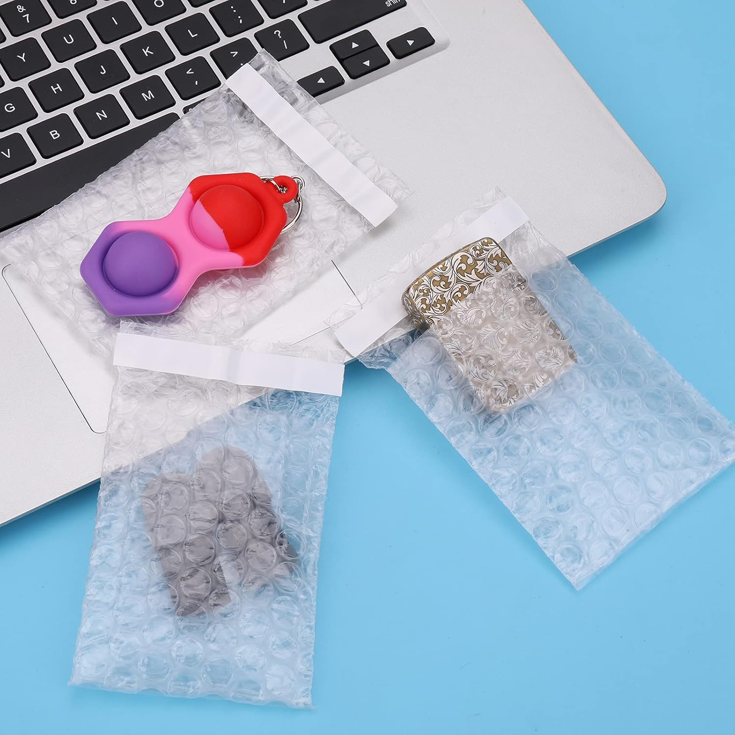 100Pack Small Bubble Out Bag Pouches 3.15