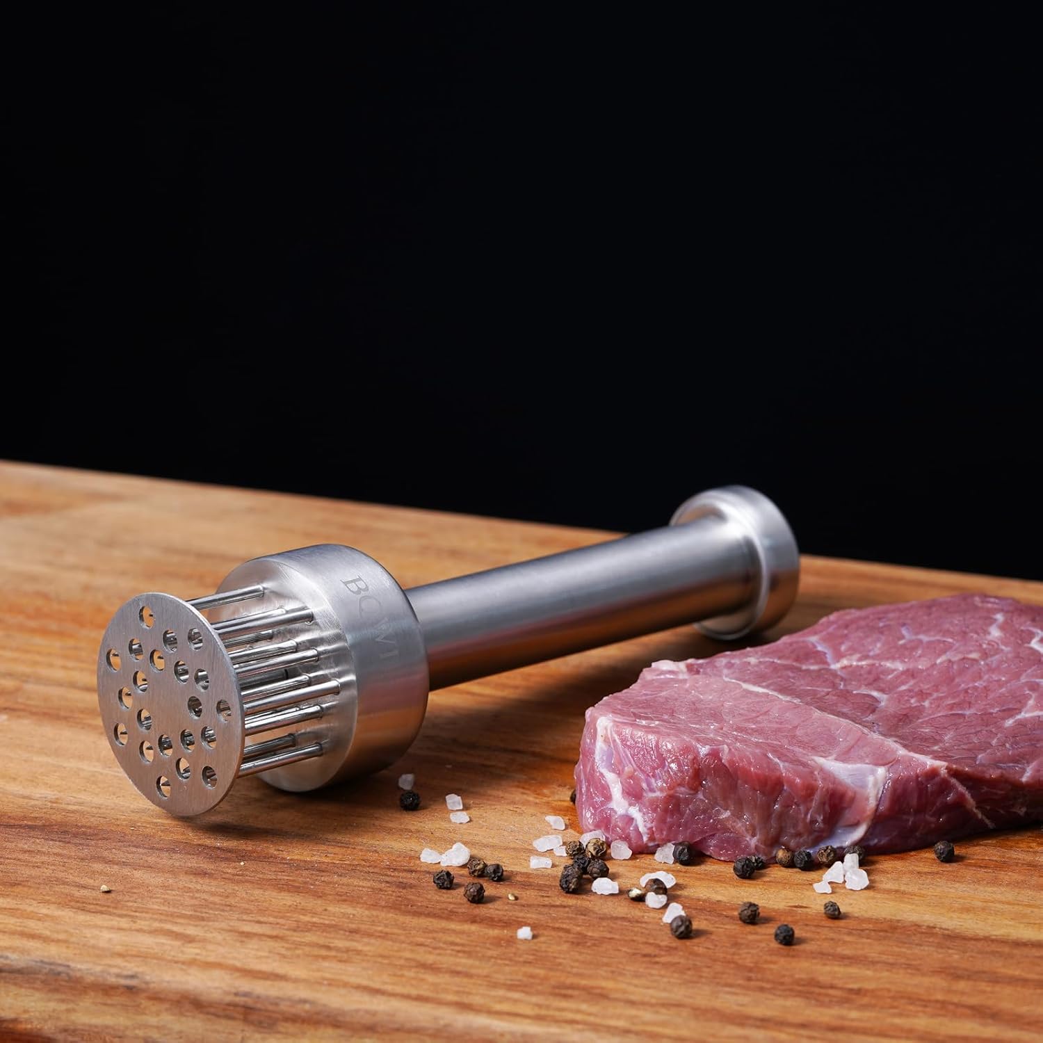 Stainless Steel Meat Tenderizer Tool with 21 Sharp Needles - A Meat Tenderizer Mallet for Chicken and Beef, Durable Meat Mallet Hammer, Easy-Grip Meat Hammer Tenderizer - Image 7